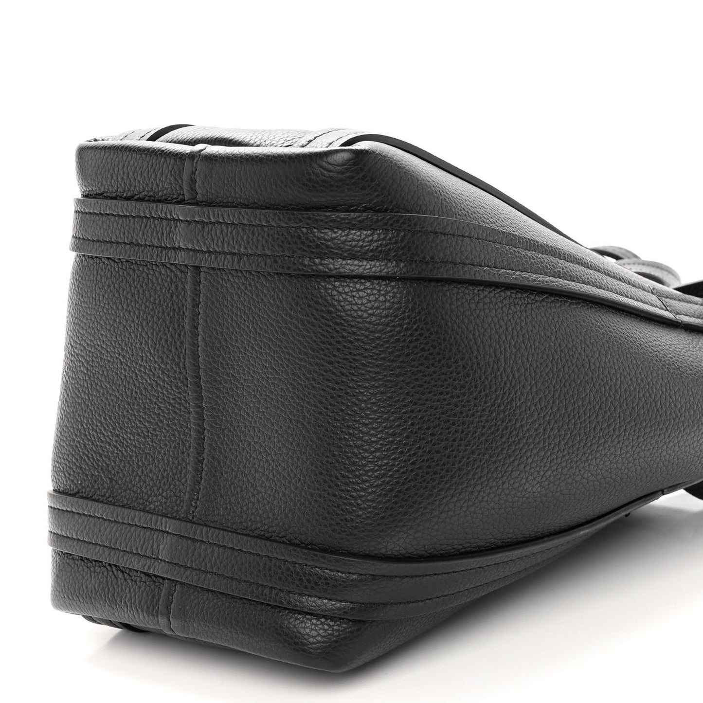 Grained Calfskin XS Everyday North South Shoulder Tote Bag Black