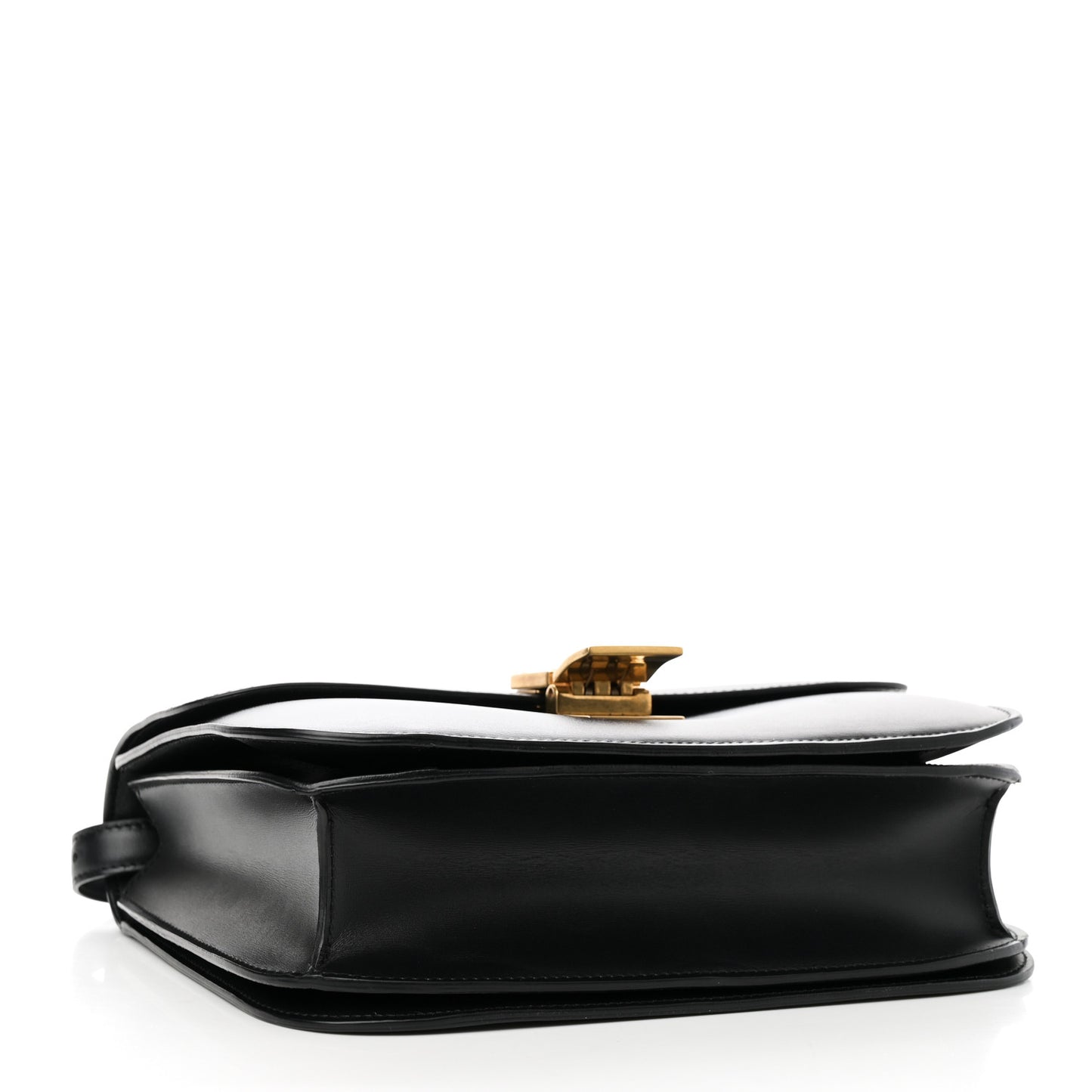 Box Calfskin Medium Classic Box Flap Bag Black