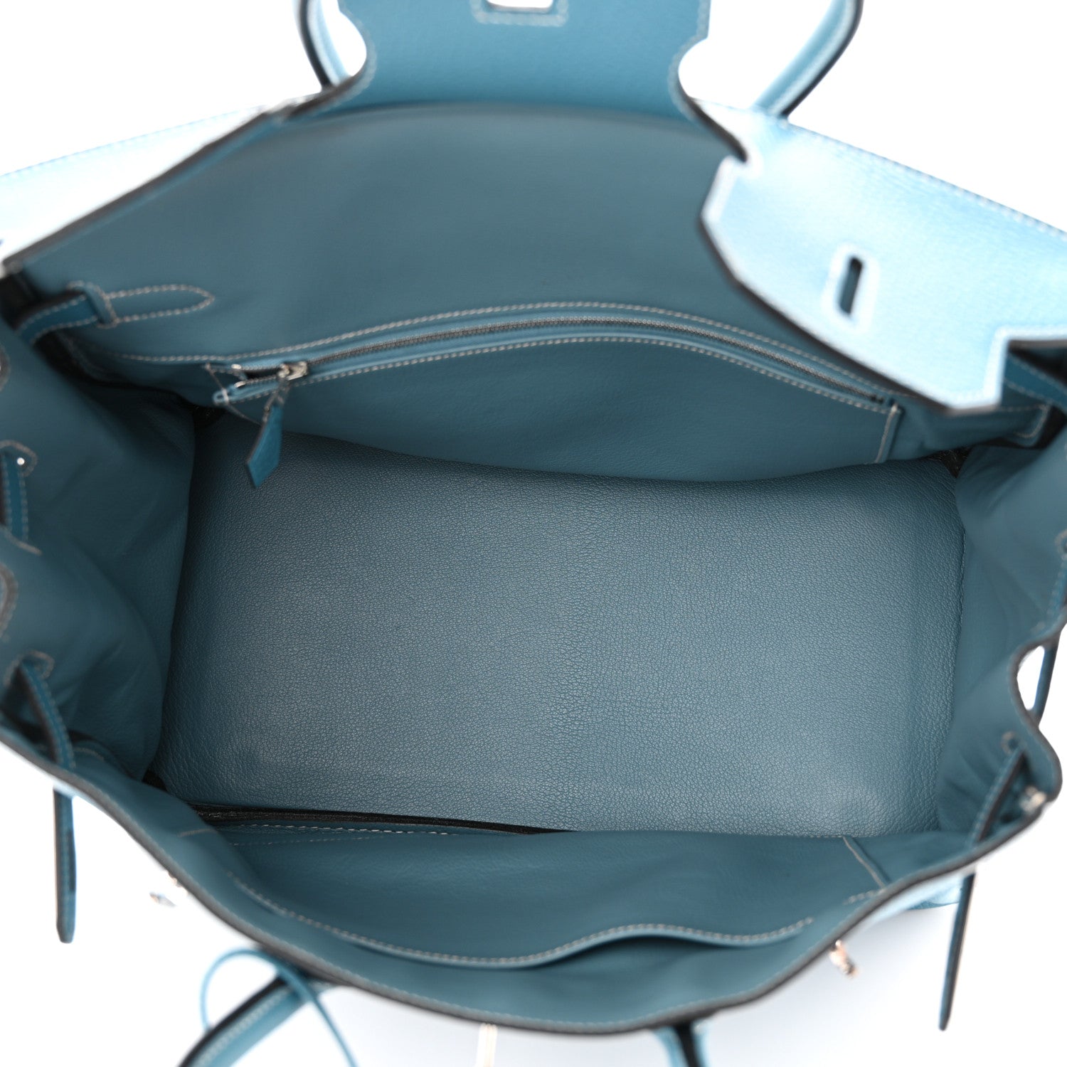 Hermes Taurillon Clemence BIRKIN 35 Blue Jean 5 of 20