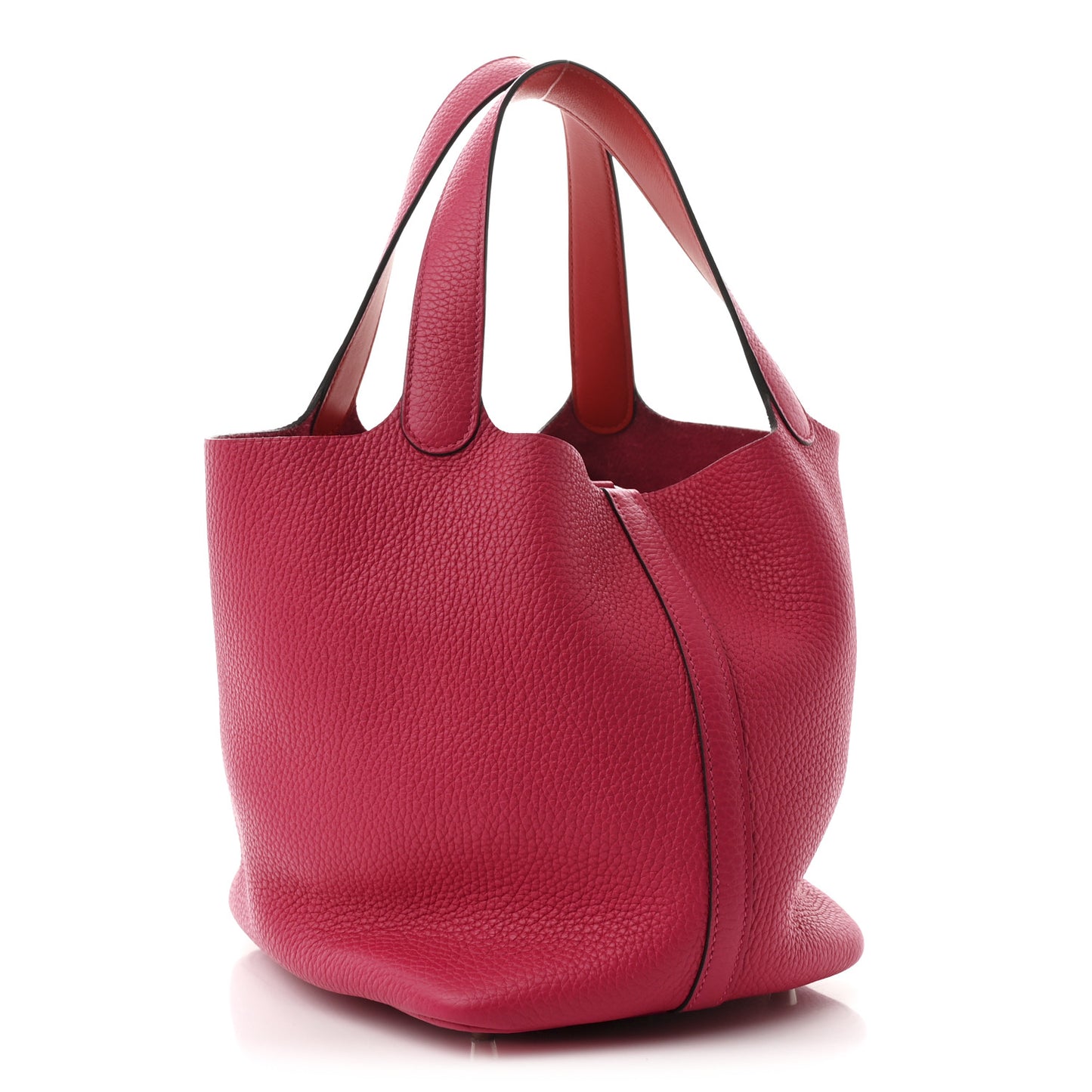 Taurillon Clemence Swift Eclat Picotin Lock 22 MM Rose Mexico Rouge De Coeur