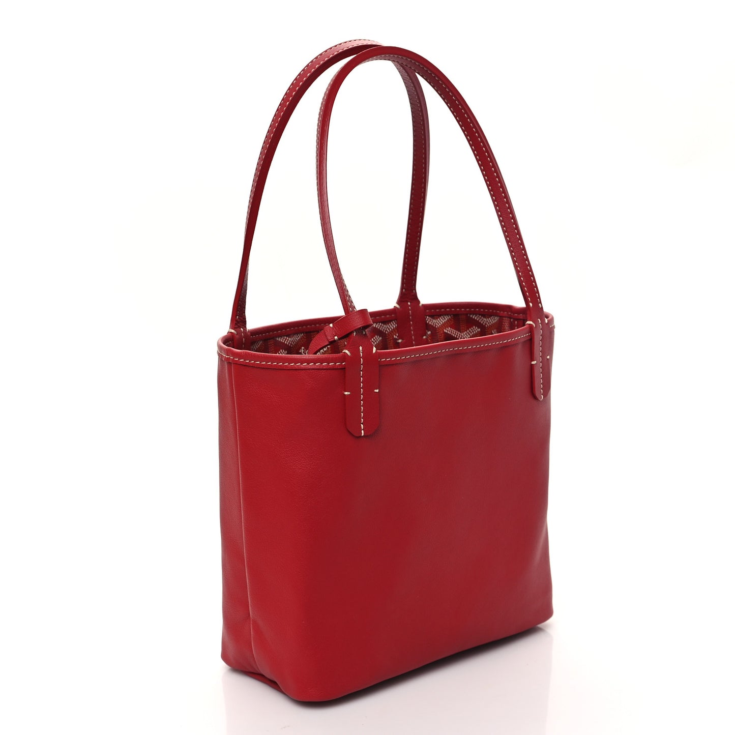 Goyardine Reversible Mini Anjou Red