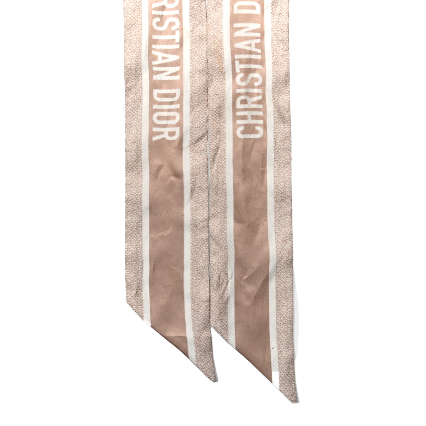 Silk Oblique Mitzah Scarf Beige