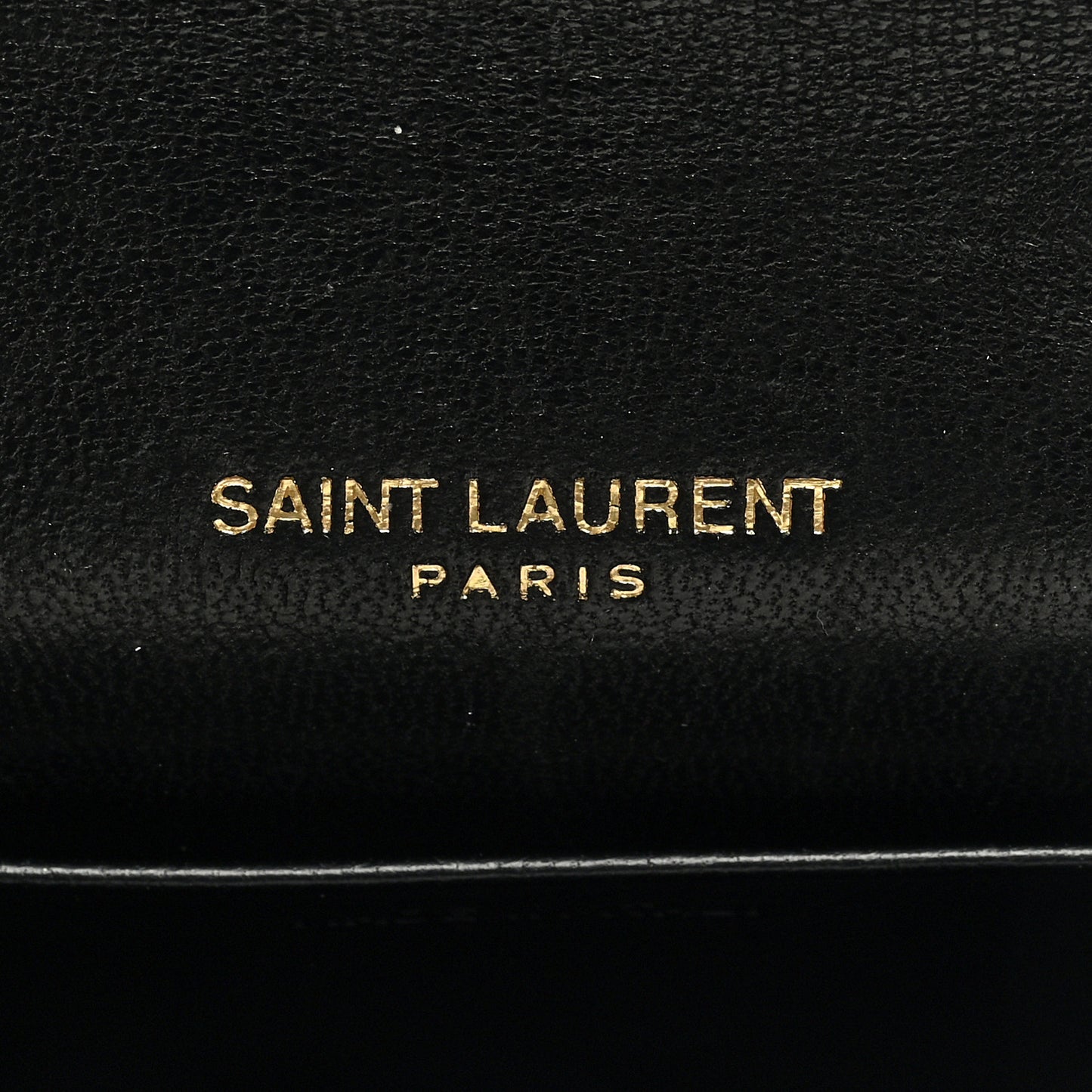 SAINT LAURENT Lambskin Quilted Micro Gaby Bag Black
