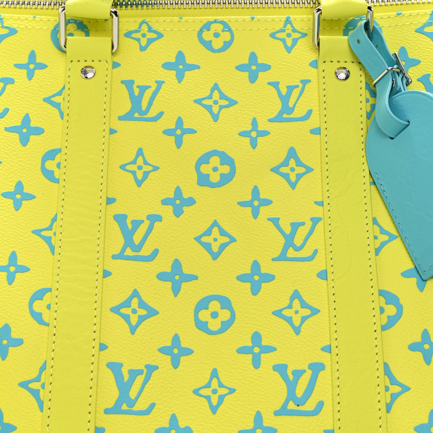 Monogram Playground Keepall Bandouliere 50 Lime