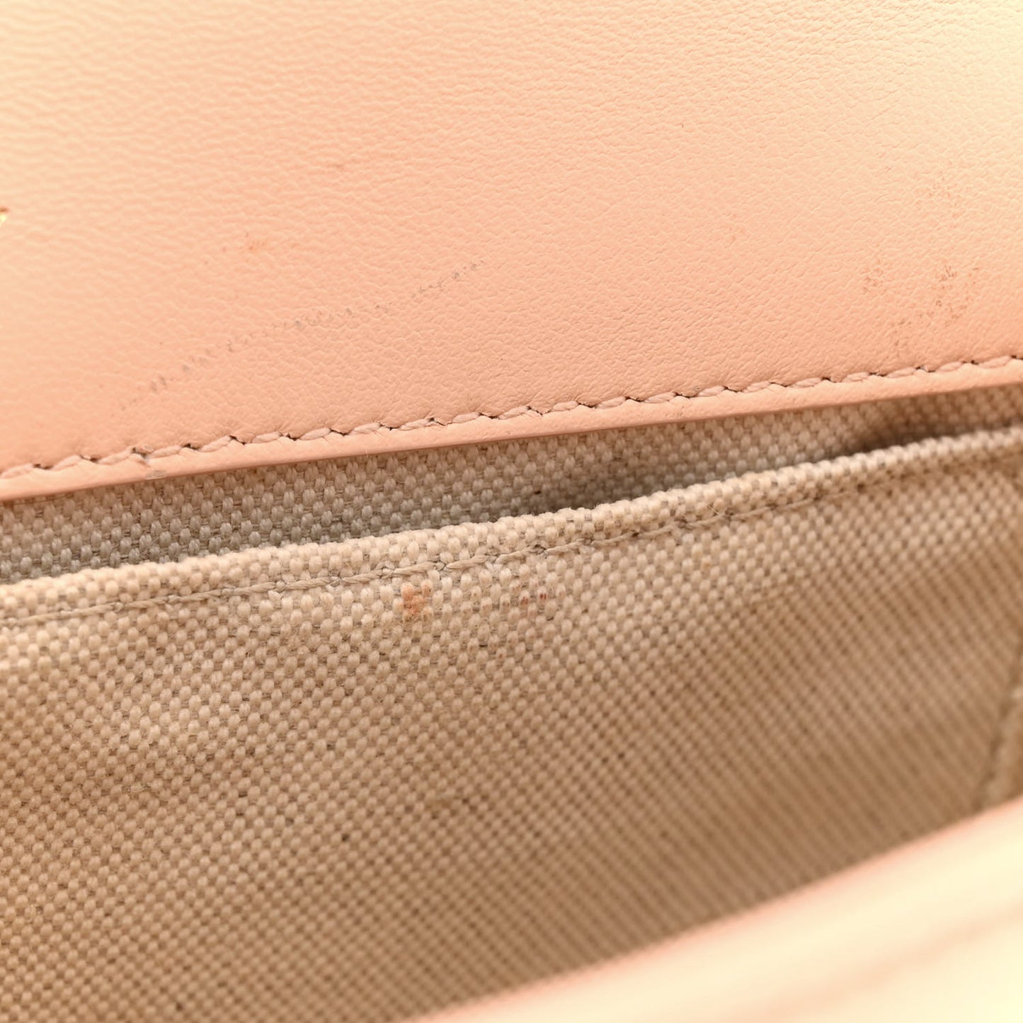 Lambskin Quilted Small Lola Bag Peach