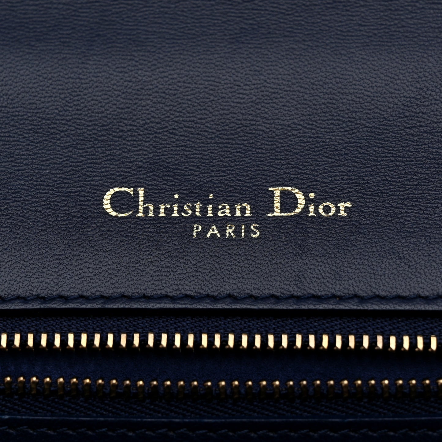Lambskin Studded Medium Diorama Flap Bag Navy Blue