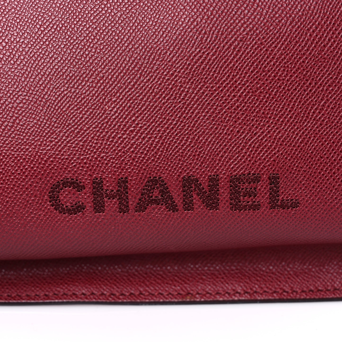 Caviar Shoulder Bag Burgundy