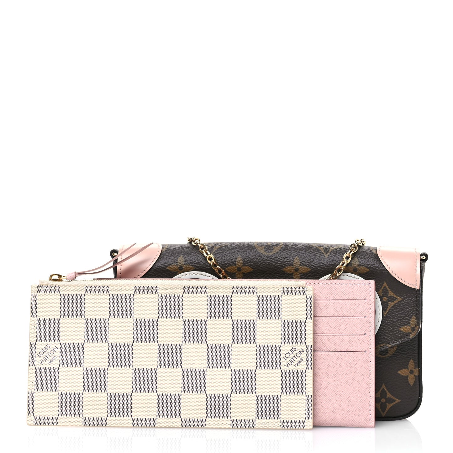 Monogram Valentine Dog Pochette Felicie Chain Wallet