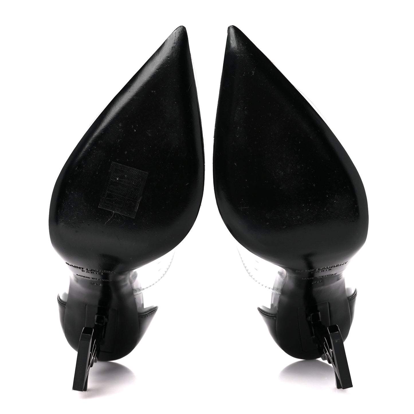Patent Calfskin PVC Opyum 110 Pump 38 Black Transparent