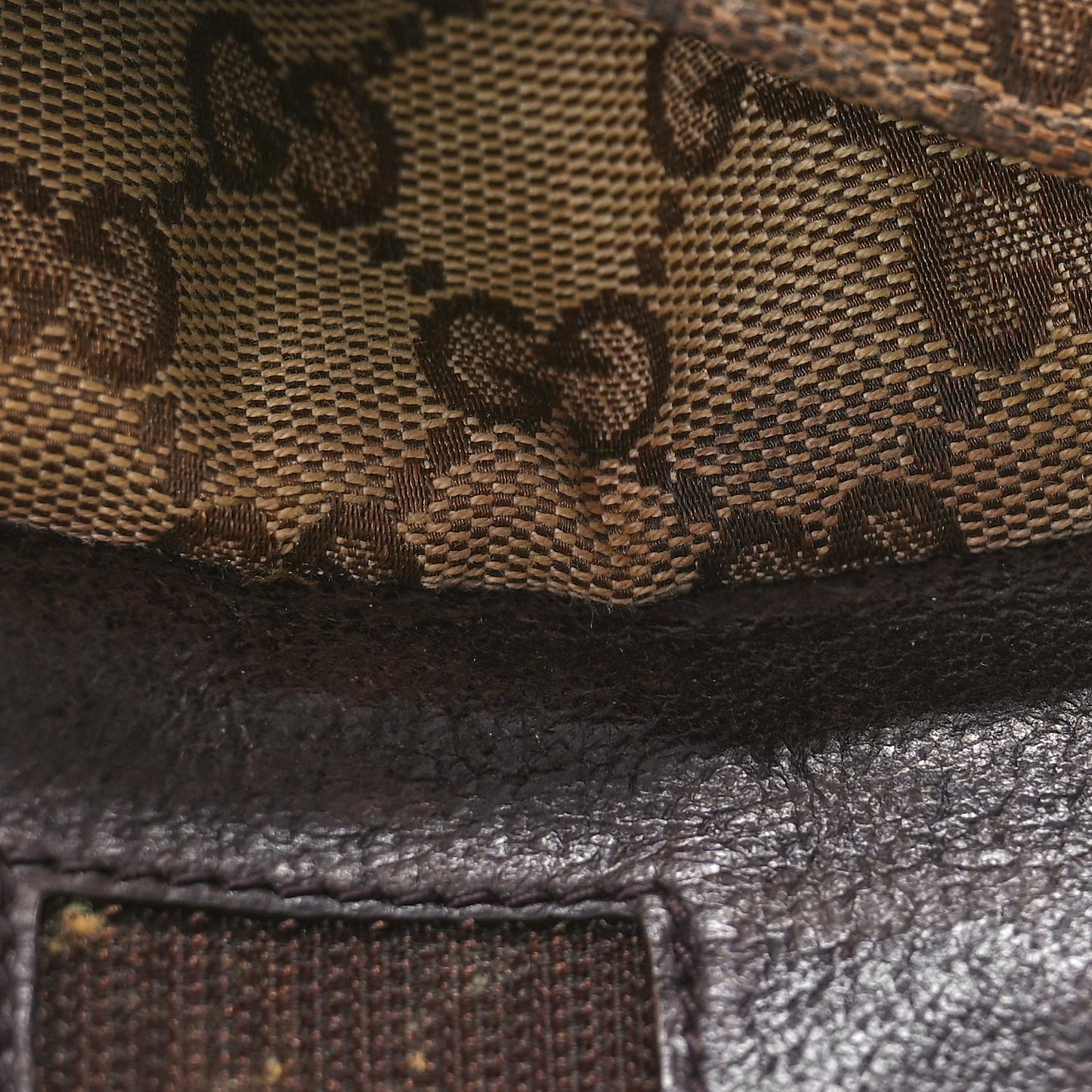 GG Monogram Web Double Pocket Belt Bag Dark Brown