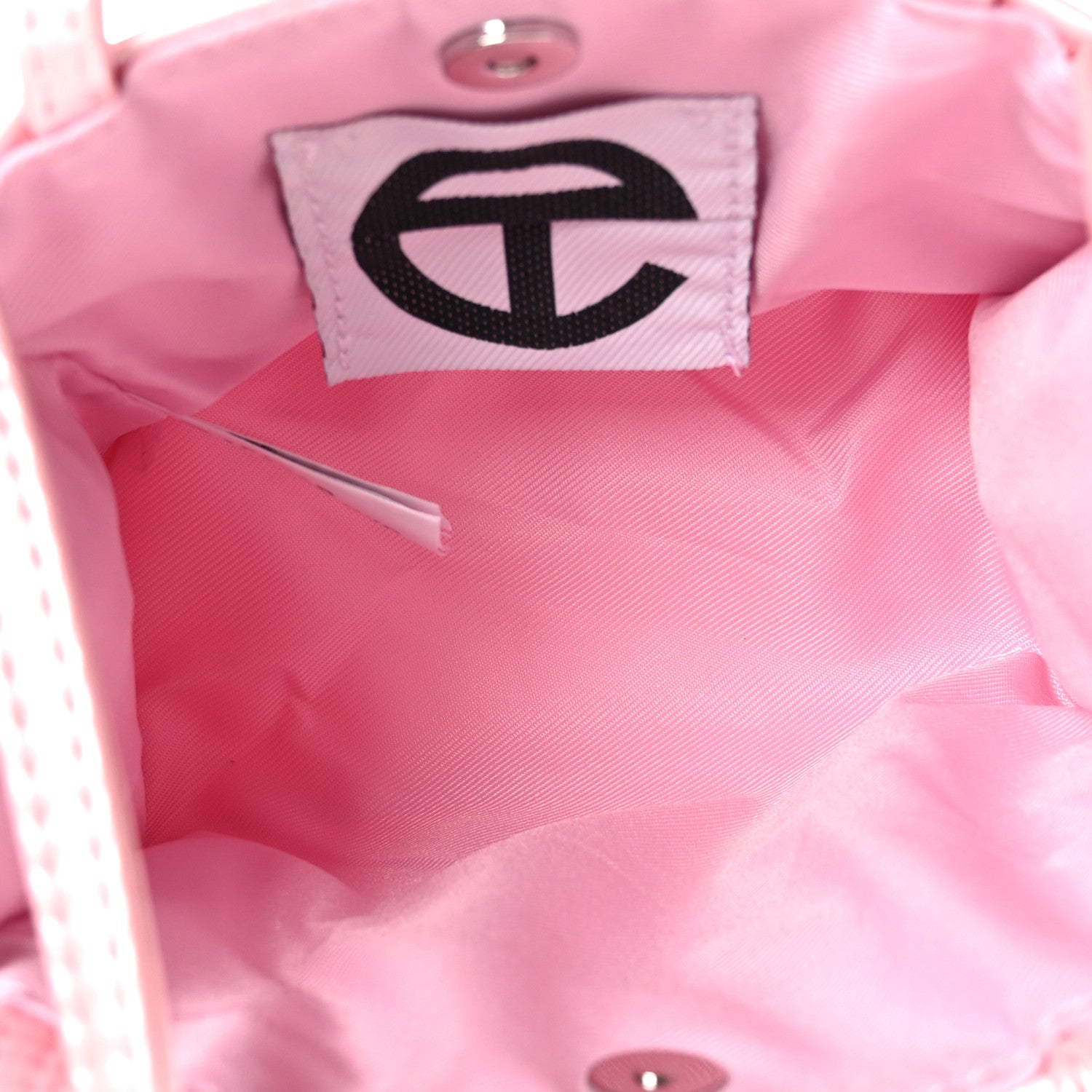 Telfar Metallic Vegan Leather Small Shopping Bag Ballerina 5 of 8