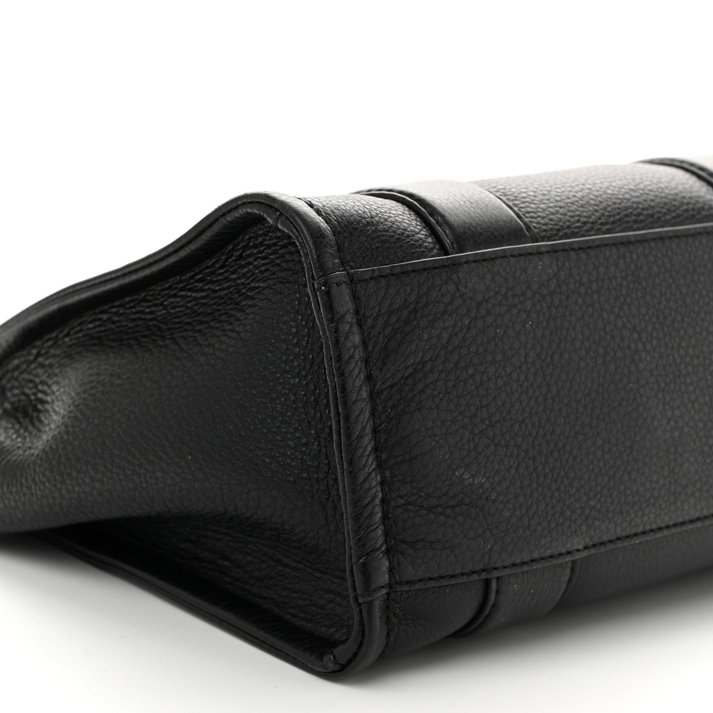 Grained Calfskin Small The Tote Bag Black
