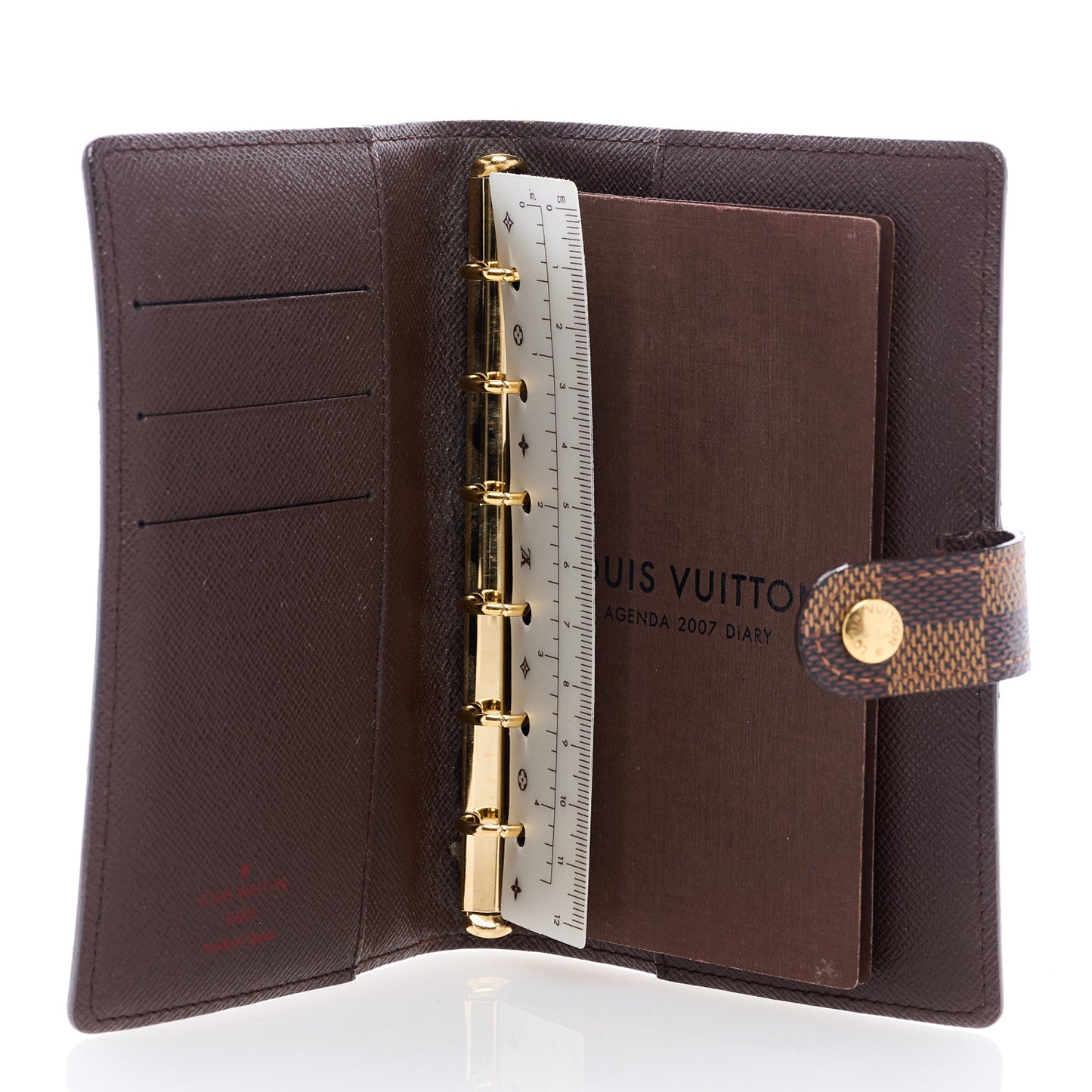 Damier Ebene Small Ring Agenda Cover