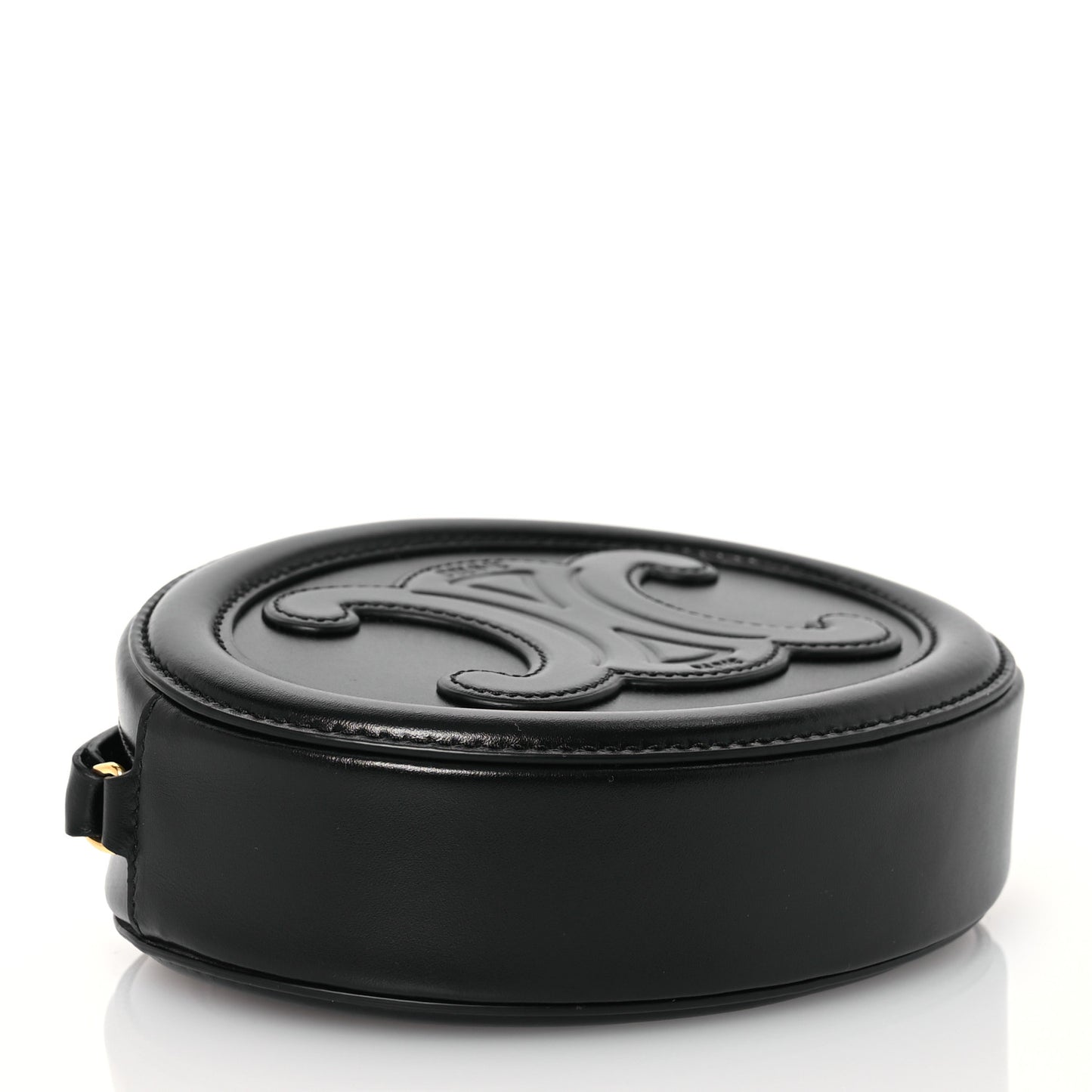 Smooth Calfskin Cuir Triomphe Oval Bag Black