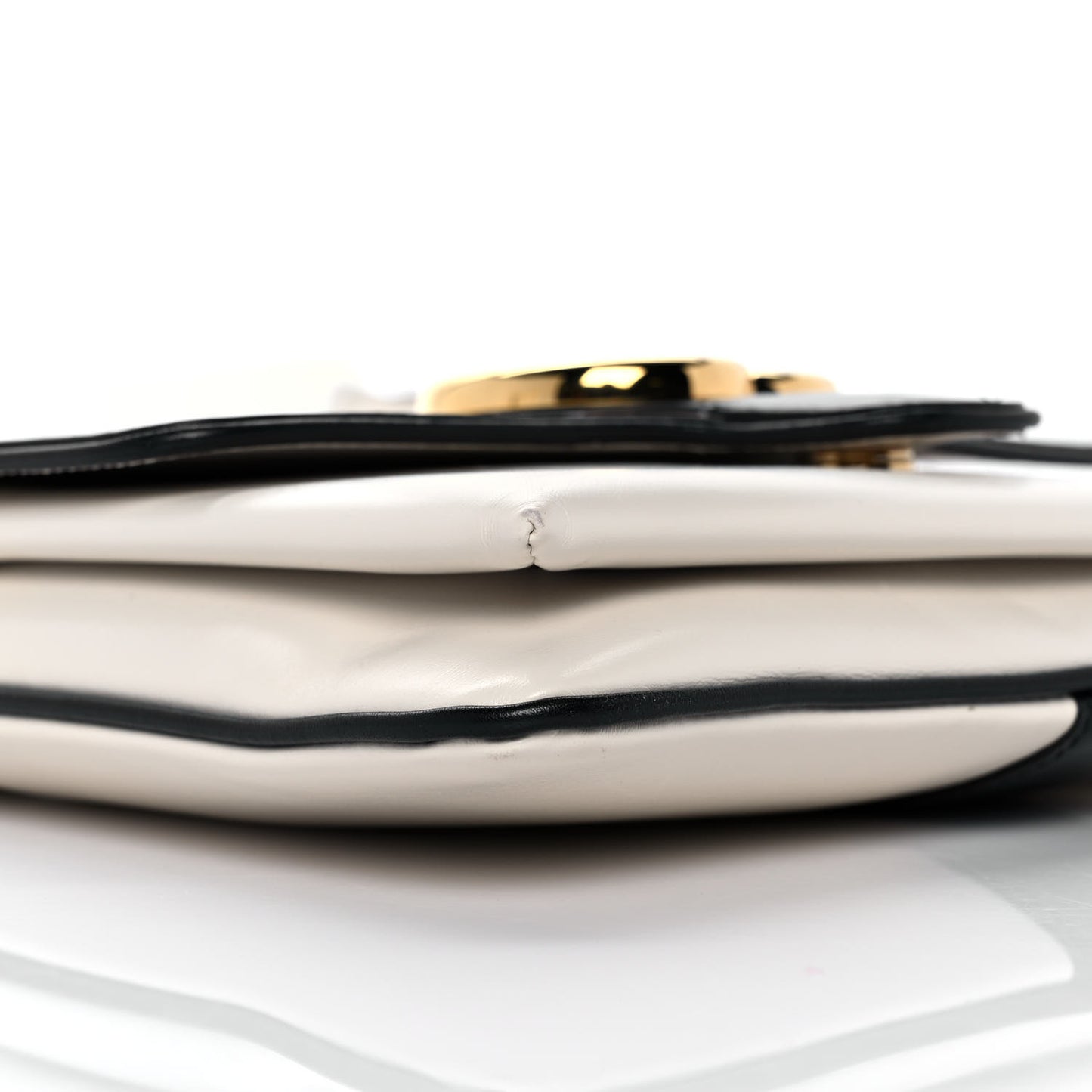 Calfskin Medium Arli Flap Shoulder Bag White