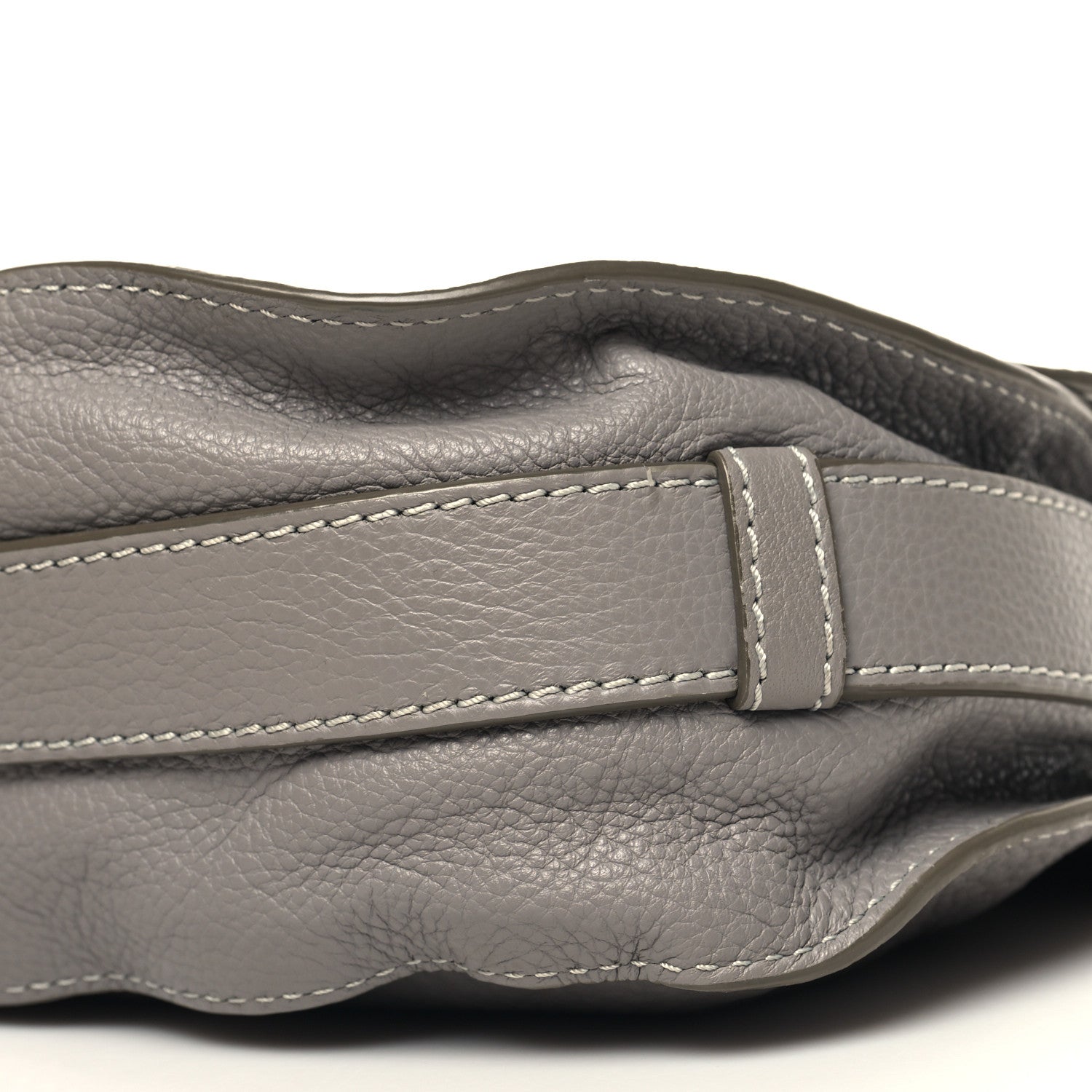 Chloe Calfskin Medium Marcie Round Crossbody Bag Cashmere Grey 10 of 10