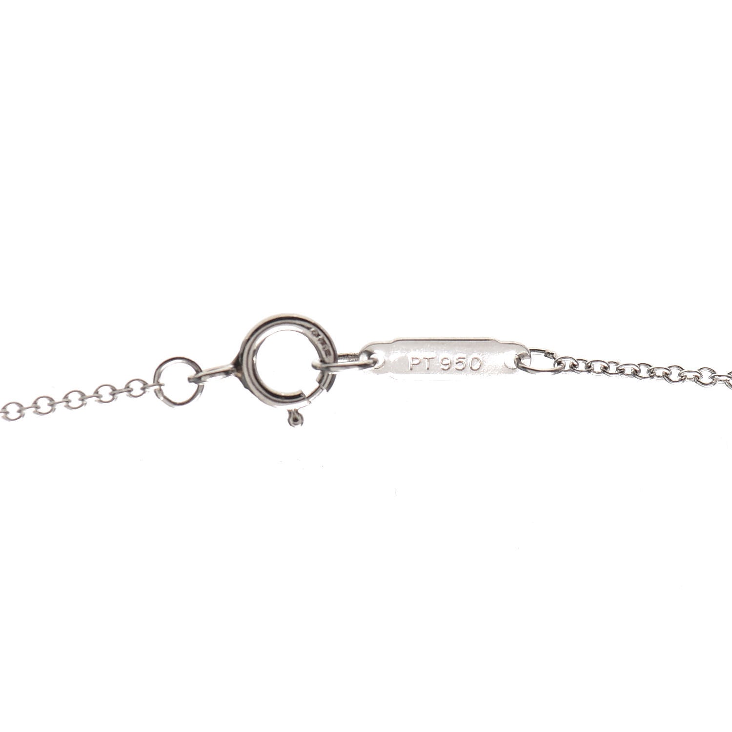 Tiffany Platinum Diamond Small Jazz Cross Pendant Necklace 4 of 6