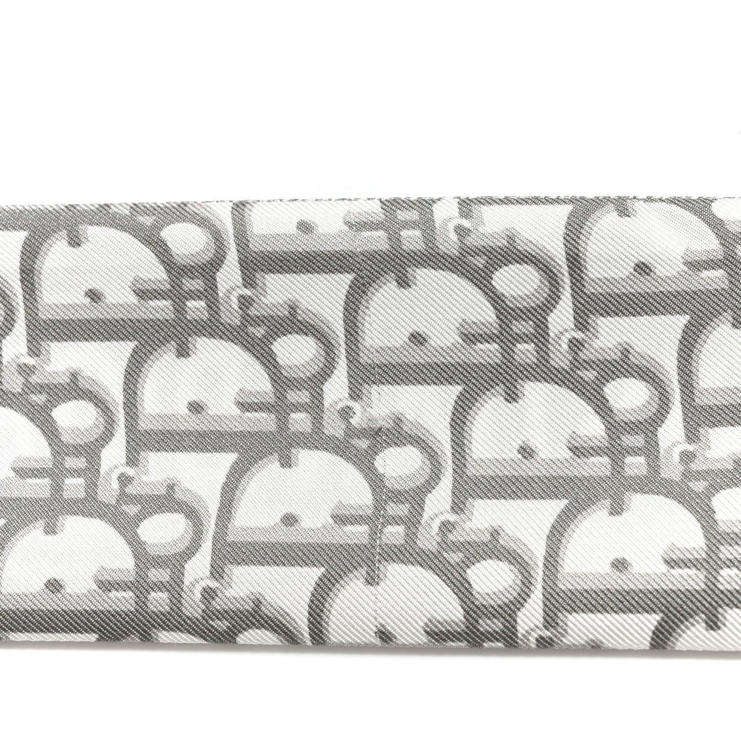 Silk Oblique Mitzah Scarf Grey