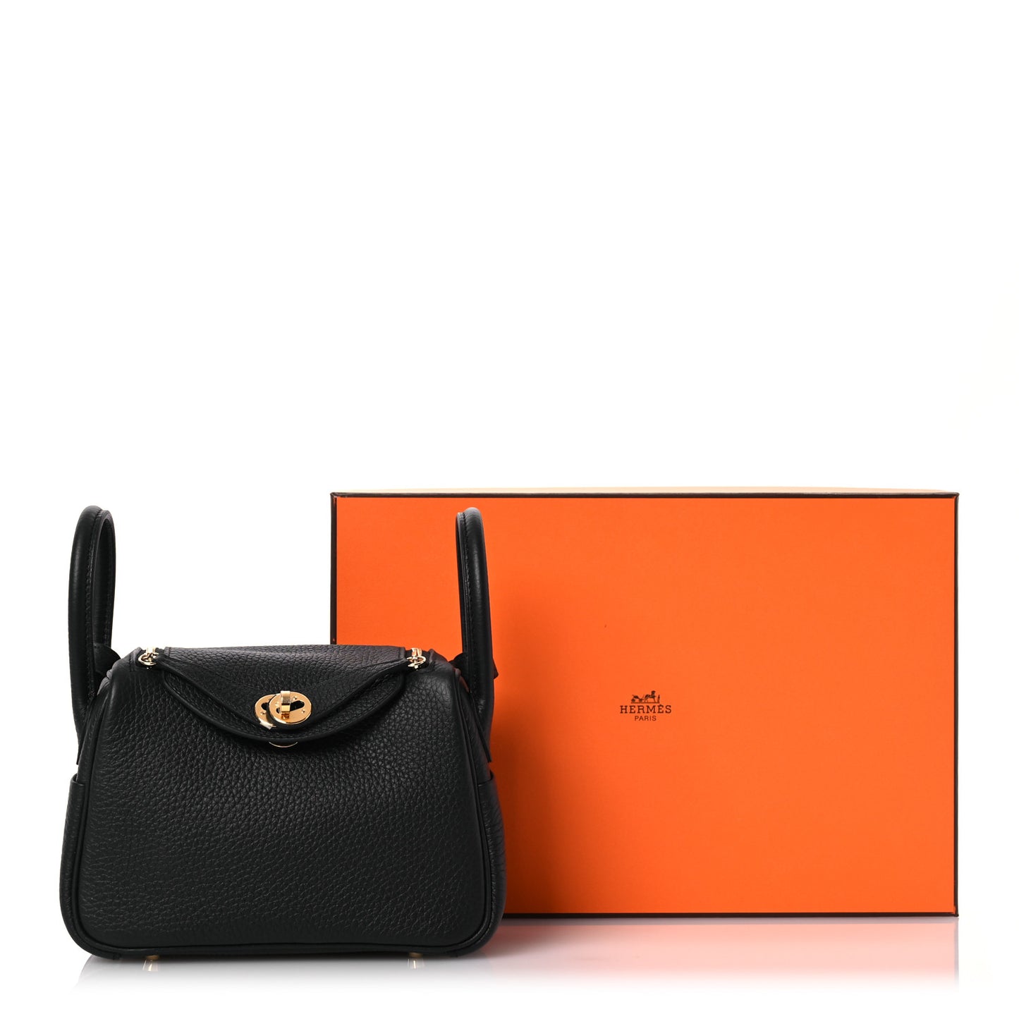 Taurillon Clemence Mini Lindy 20 Black