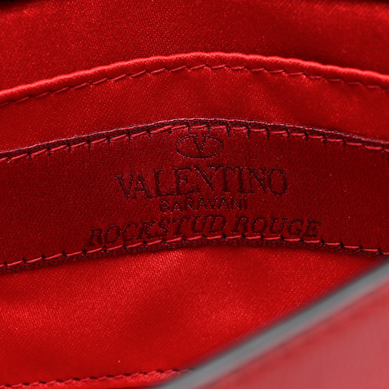 Valentino Garavani Vitello Monochrome Rockstud All Over Chain Flap Crossbody Bag Rosso Valentino 6 of 9