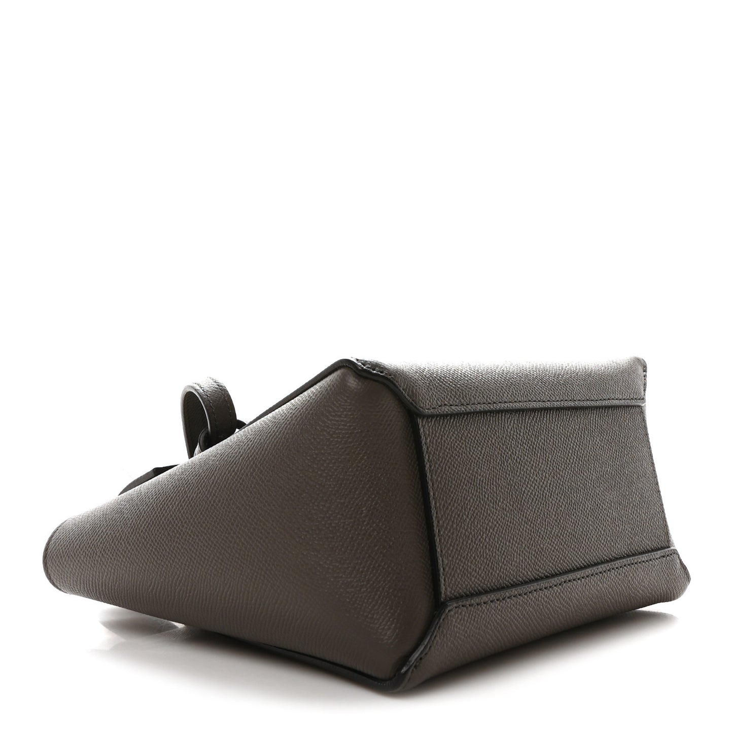 Grained Calfskin Nano Belt Bag Grey