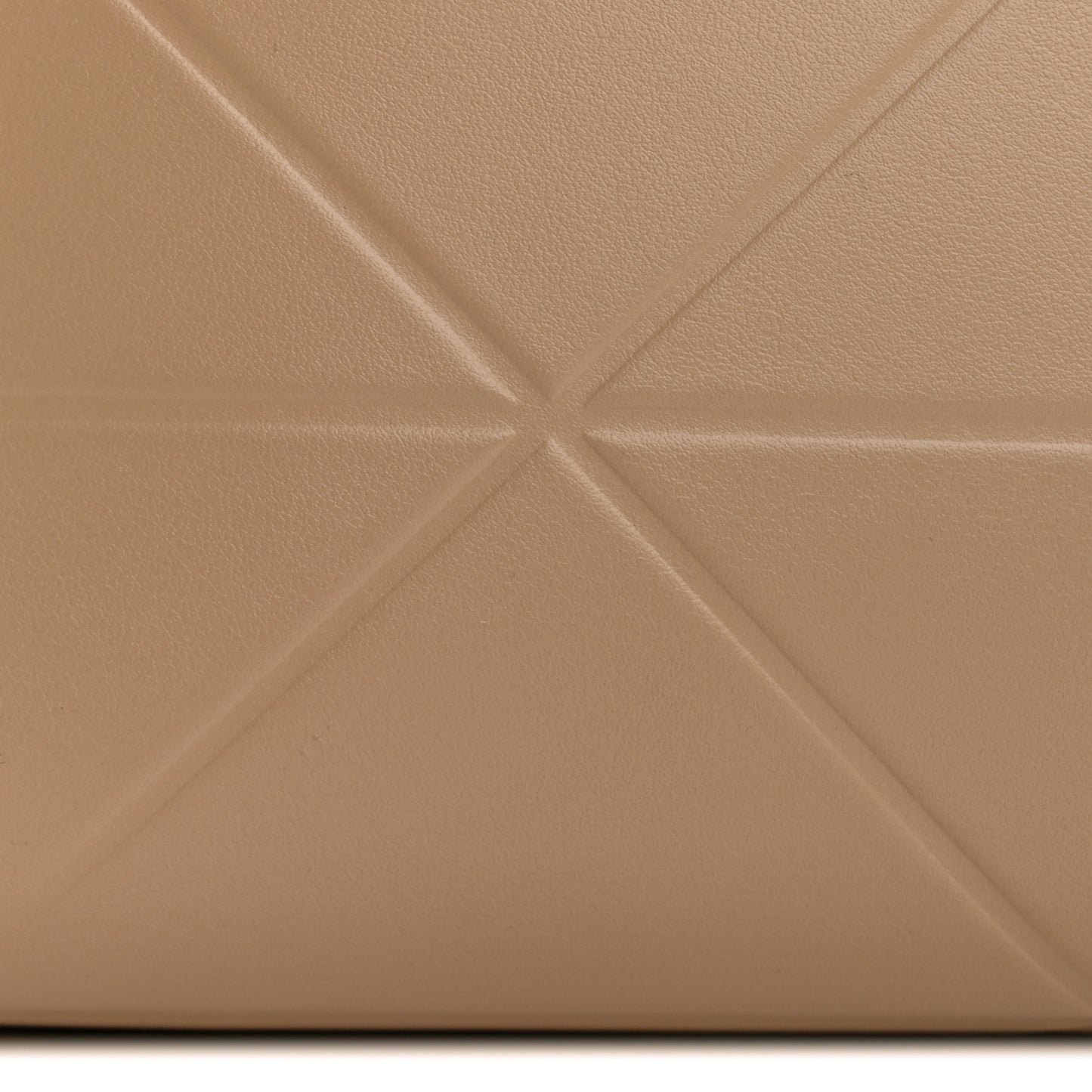 Soft Calfskin Triangolo Symbole Embossed Mini Tote Sabbia