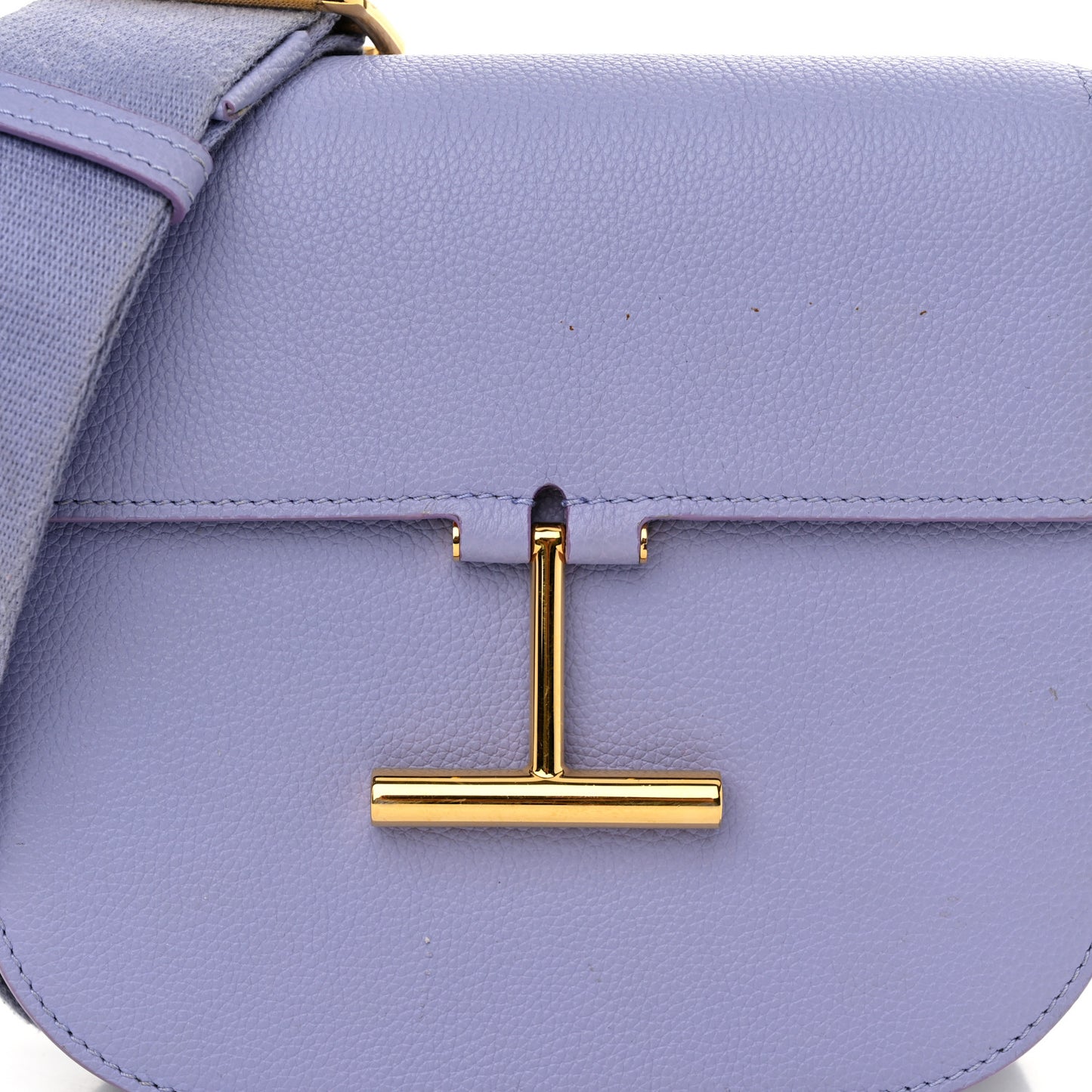 Calfskin Mini T Clasp Tara Crossbody Bag Hyacinth