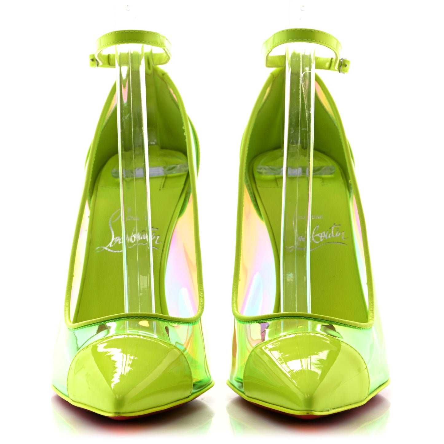 Disco PVC Hologram Debout Condorapik 100 Pumps 35 Fluo Yellow