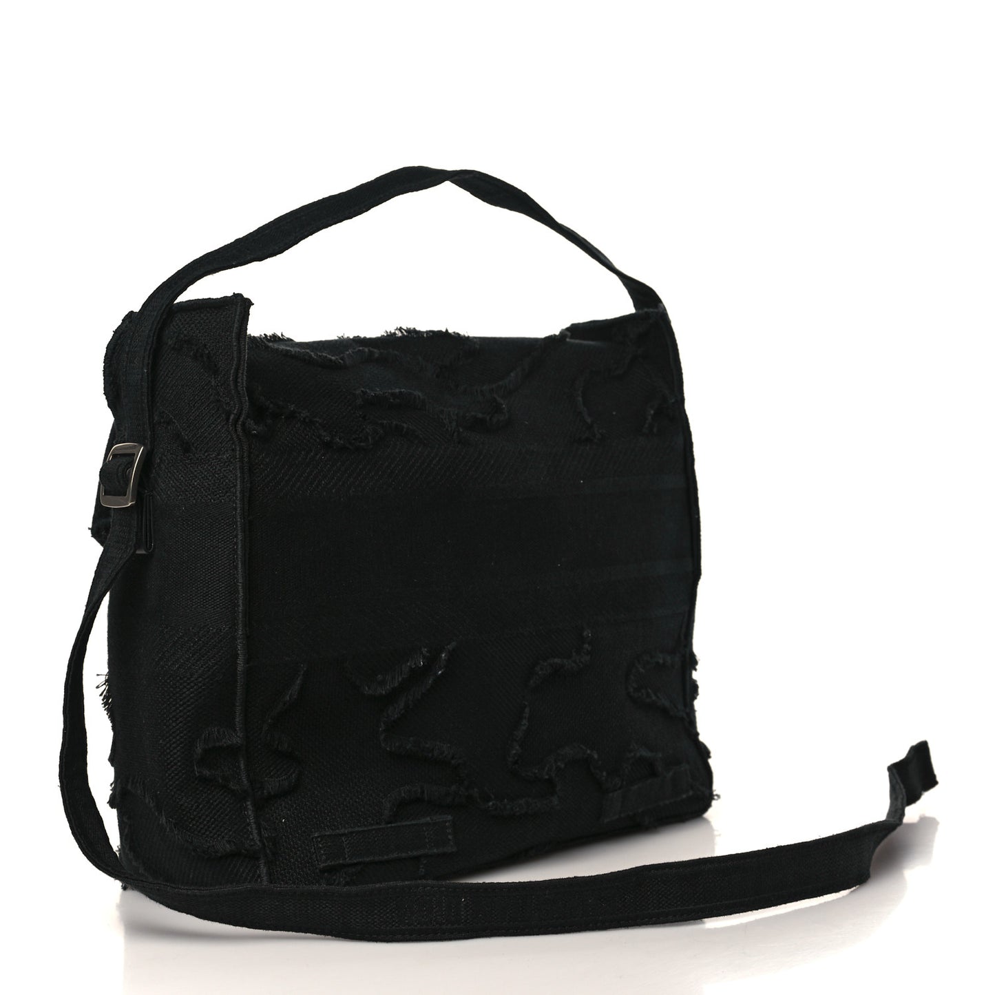 Canvas Embroidered Camouflage Diorcamp Messenger Black