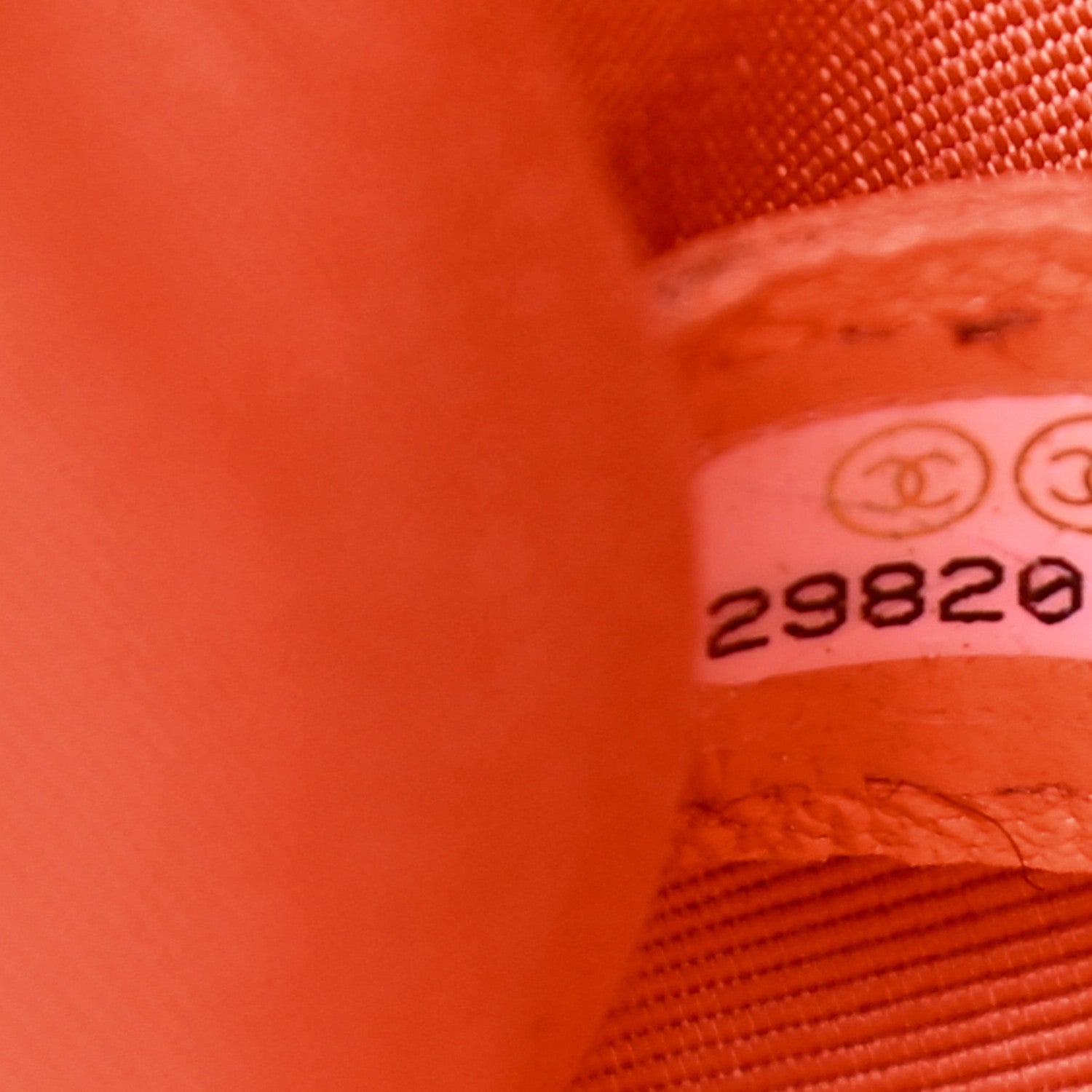 Chanel Goatskin Quilted Medium Chanel 19 Flap Orange 9 of 9