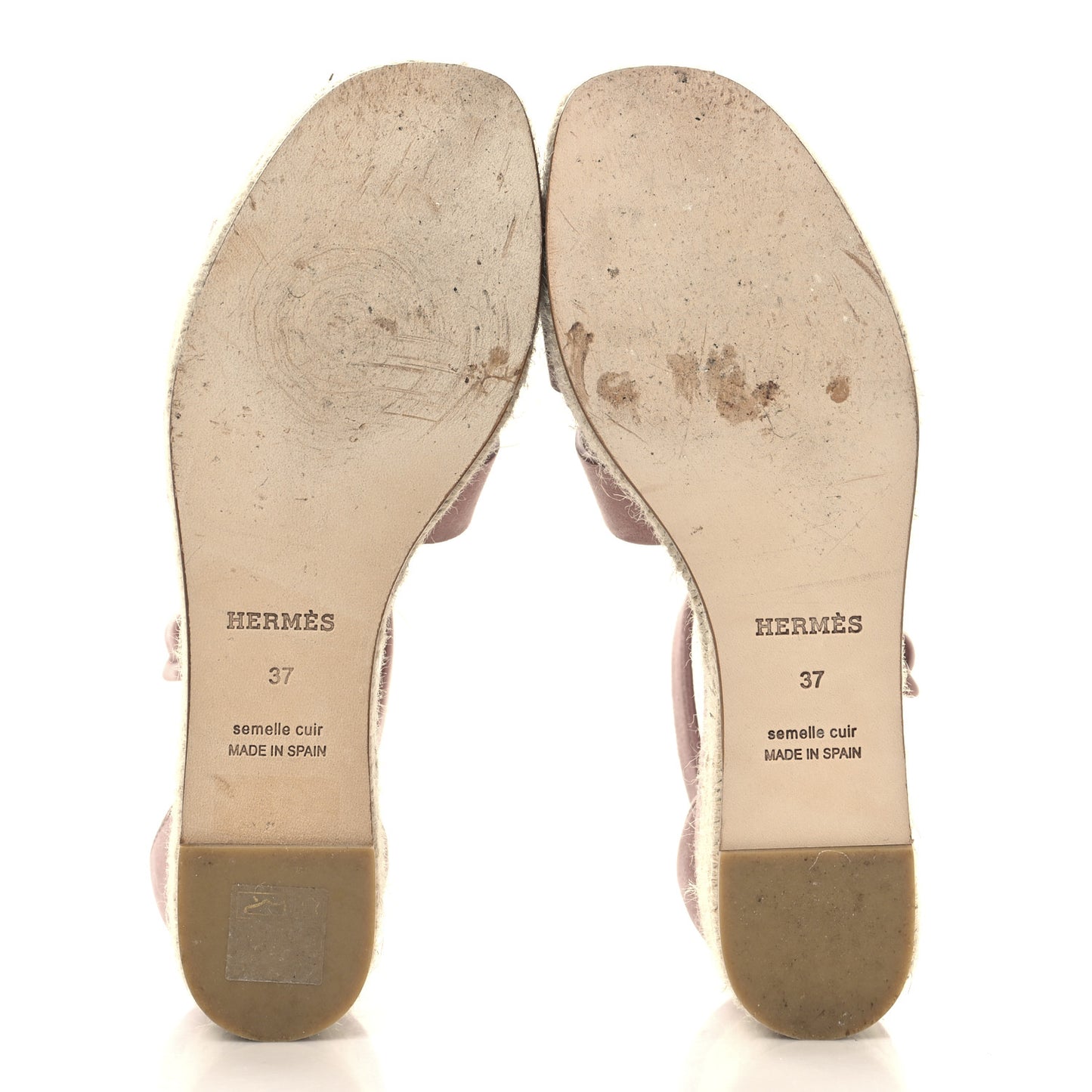 Suede Goatskin Elda Espadrille Wedge Sandals 37 Rose Aquarelle