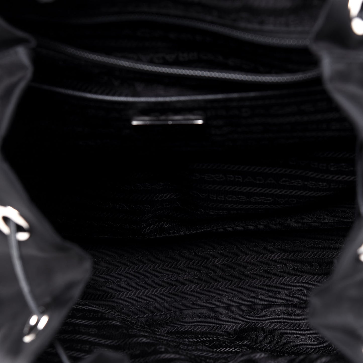 Nylon New Vela Studded Backpack Black