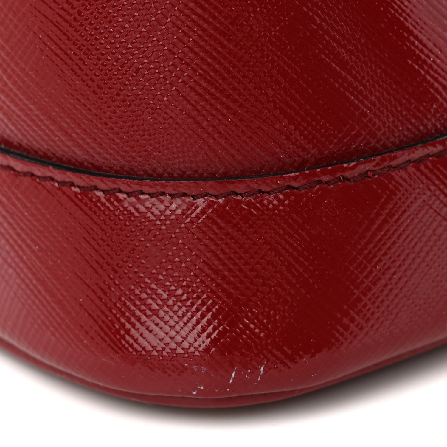 Prada Saffiano Vernice Medium Open Promenade Tote Rosso 19 of 20