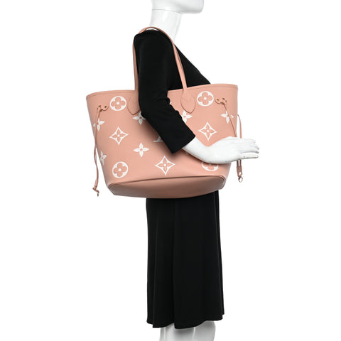 Empreinte Monogram Giant Neverfull MM Trianon Pink Cream