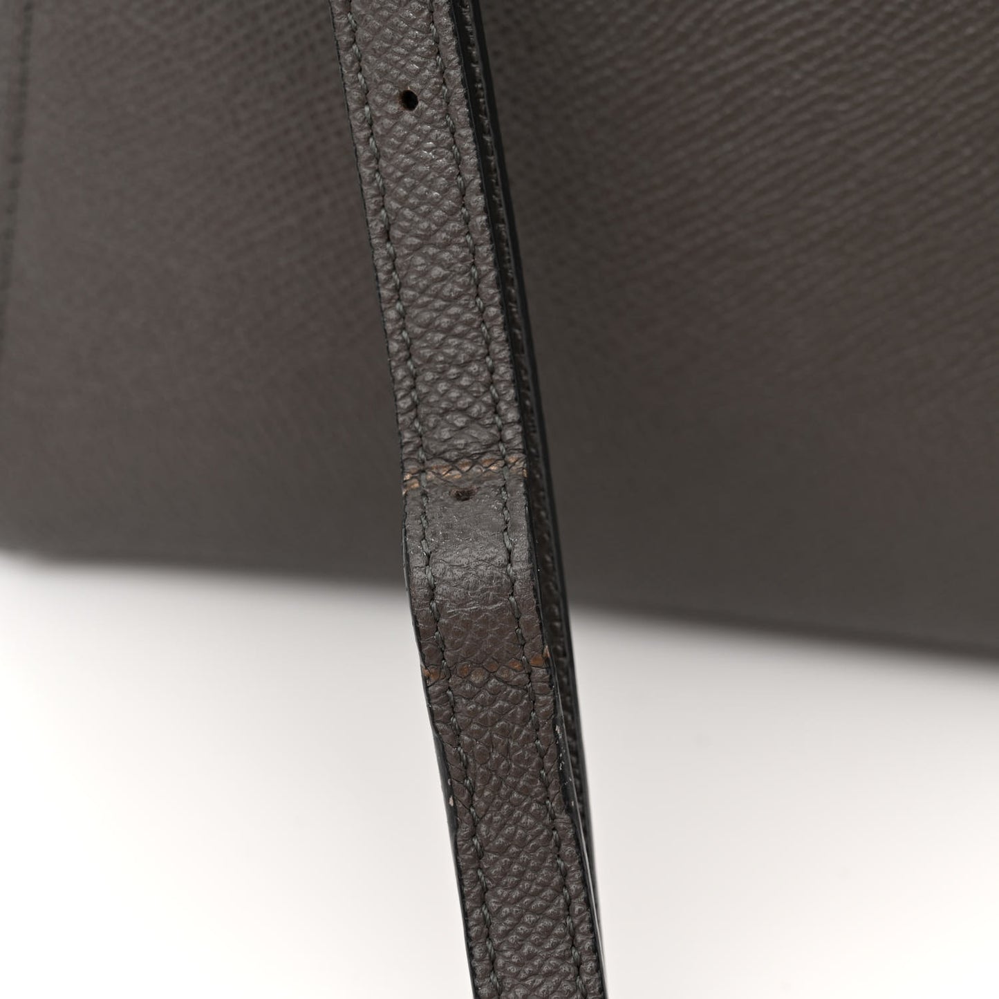 Grained Calfskin Nano Belt Bag Grey