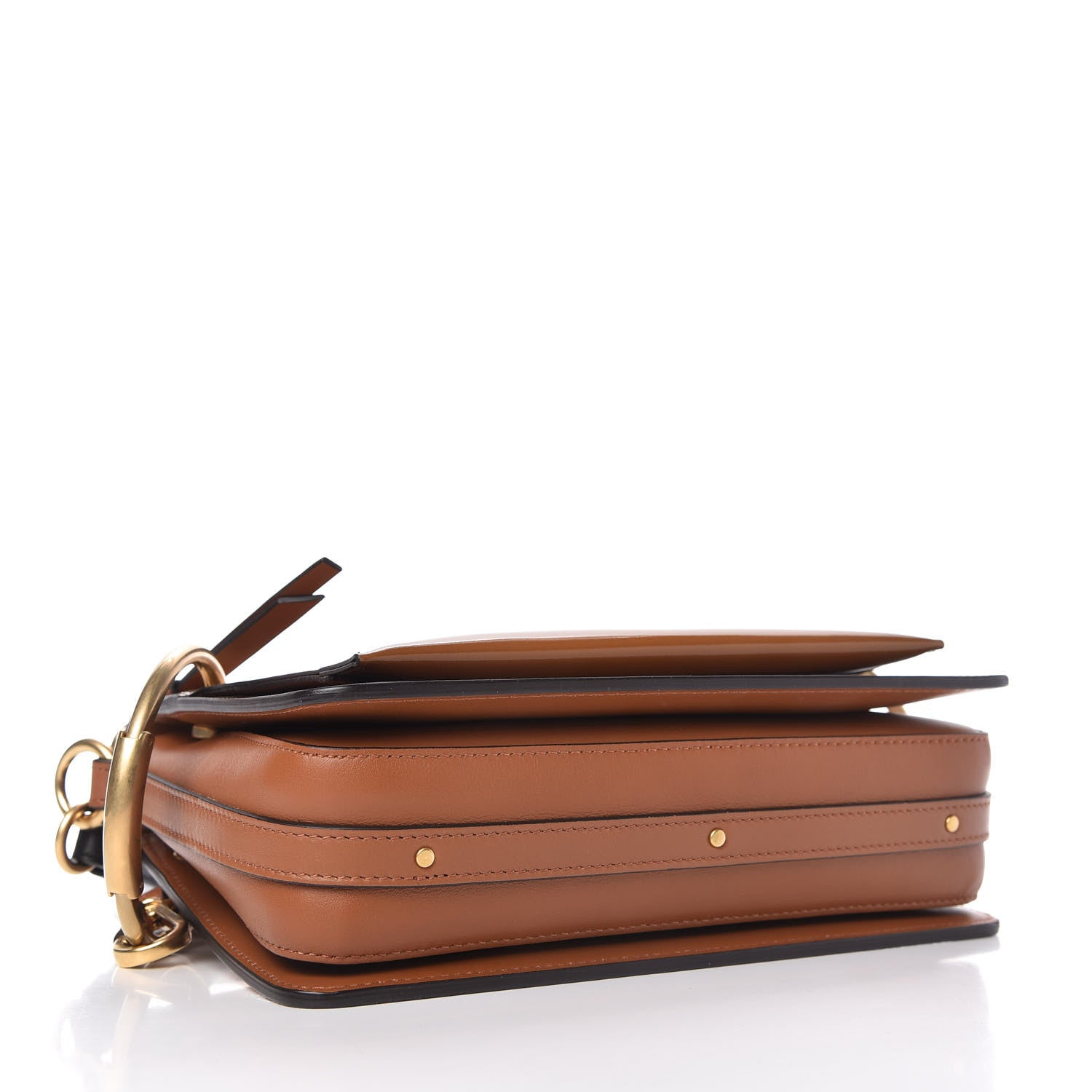 Chloe Patent Small Roy Bag Caramel 4 of 9