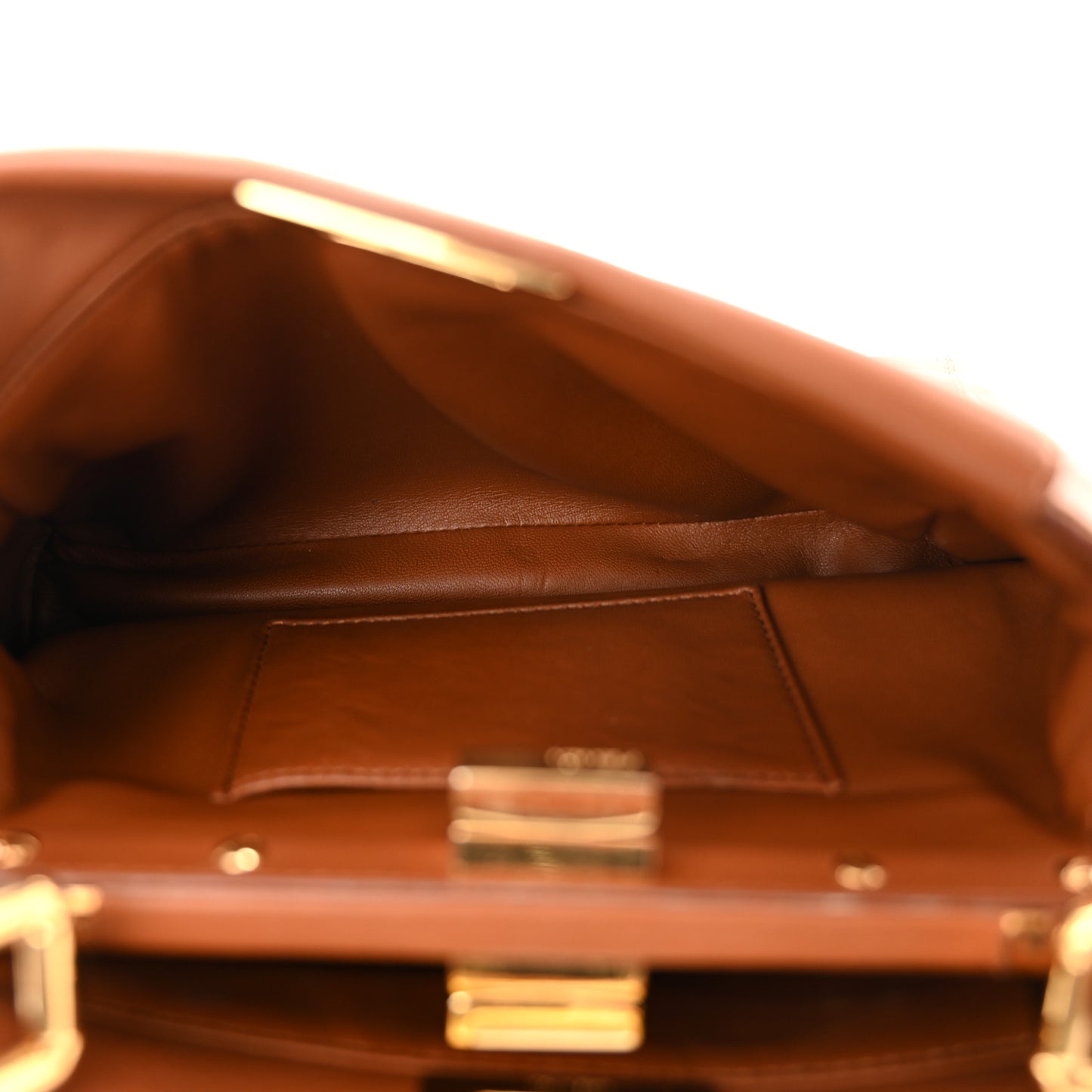 Nappa Mini Peekaboo Iconic Satchel Corteccia