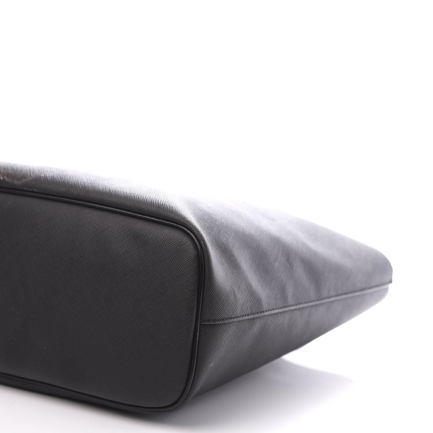 Textured Coated Canvas Rottweiler Print Medium Antigona Tote Black