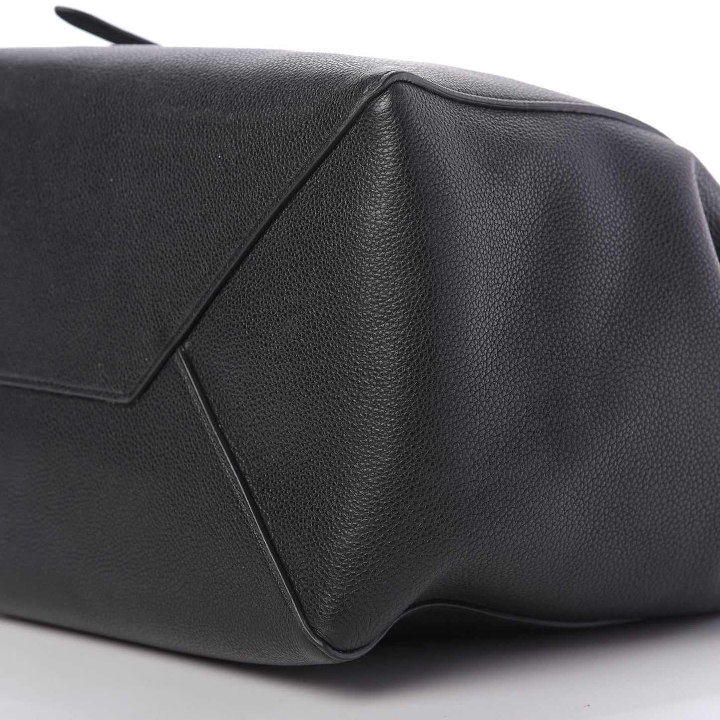 Soft Grained Calfskin Small Belt Cabas Phantom Black