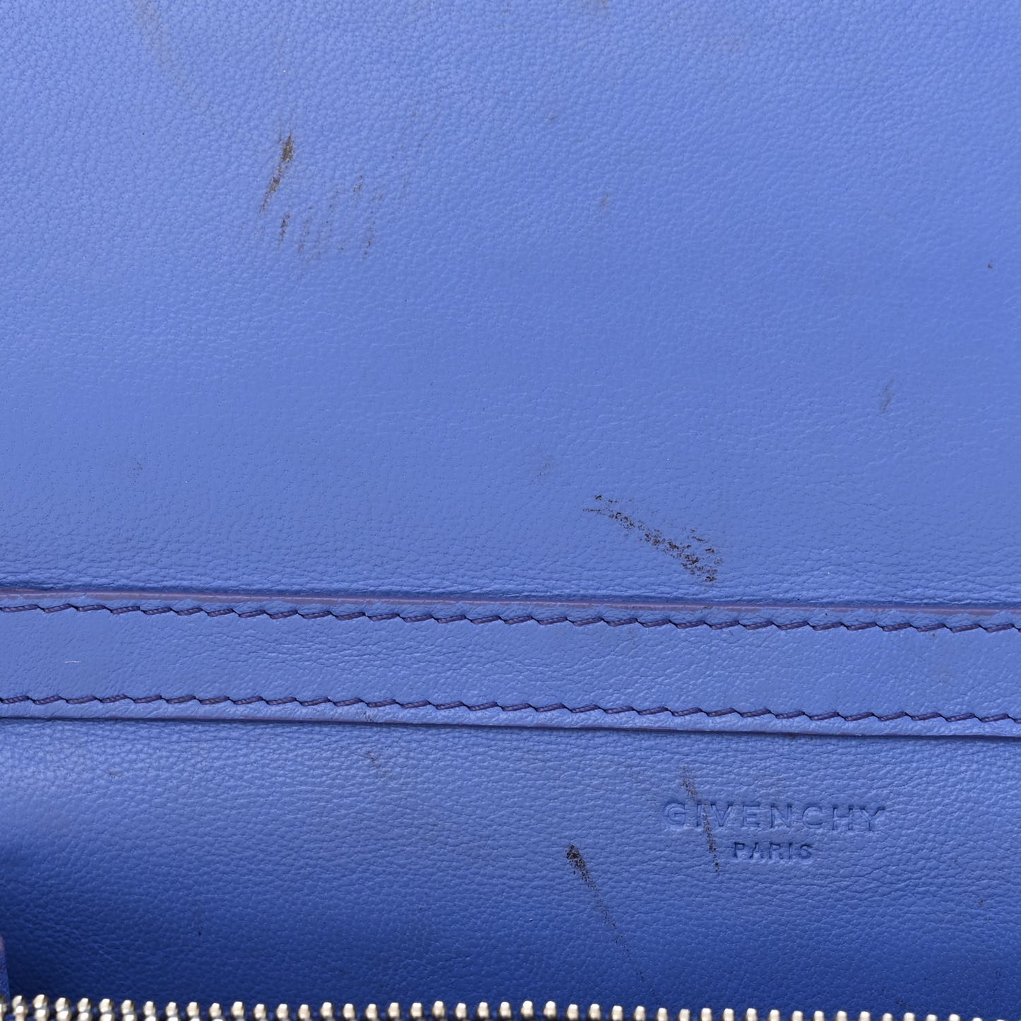 Sugar Goatskin Pandora Chain Wallet Blue