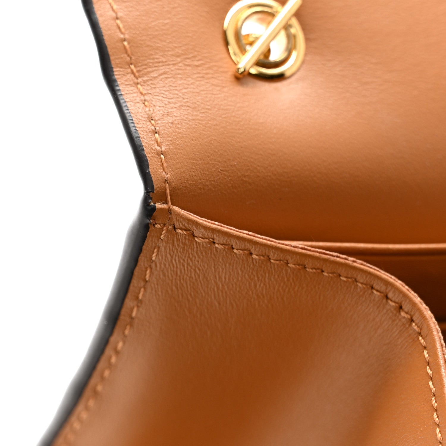 MCM Visetos Studded Chain Wallet Cognac 10 of 14