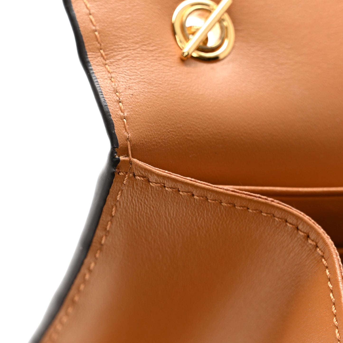 Visetos Studded Chain Wallet Cognac