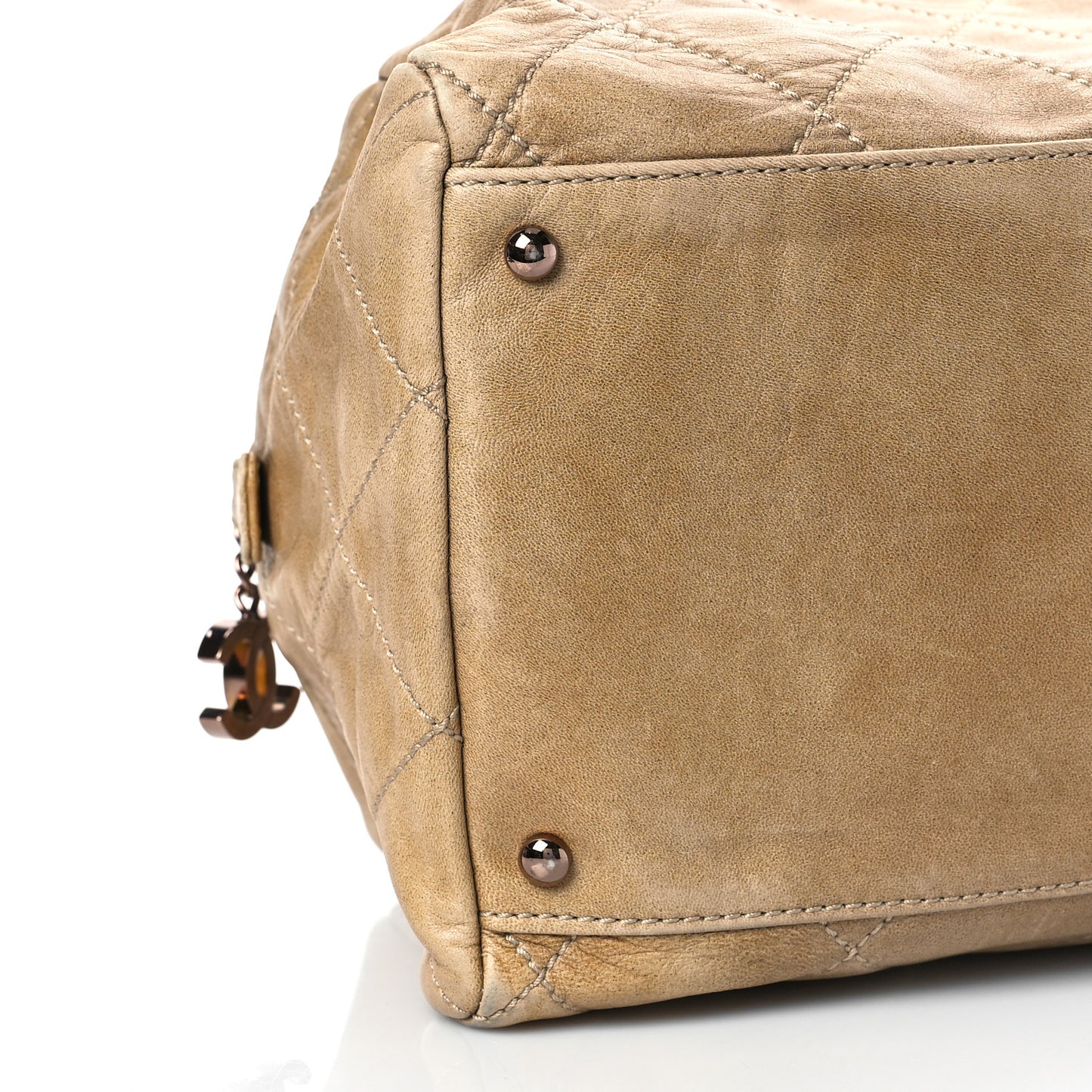 Lambskin Cloudy Bundle Bowler Beige