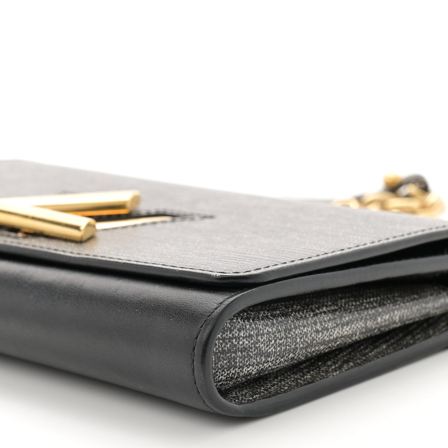 Epi Twist Chain Wallet Denim Dark