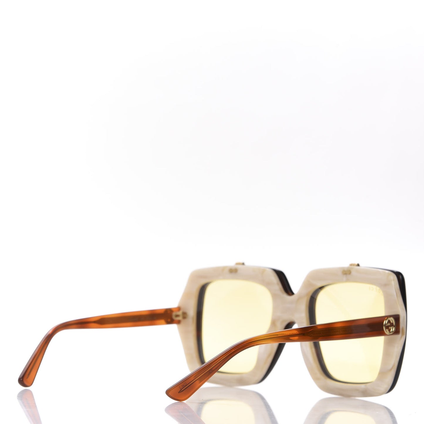 Acetate Oversized Flip Up Sunglasses GG0088S Tortoise