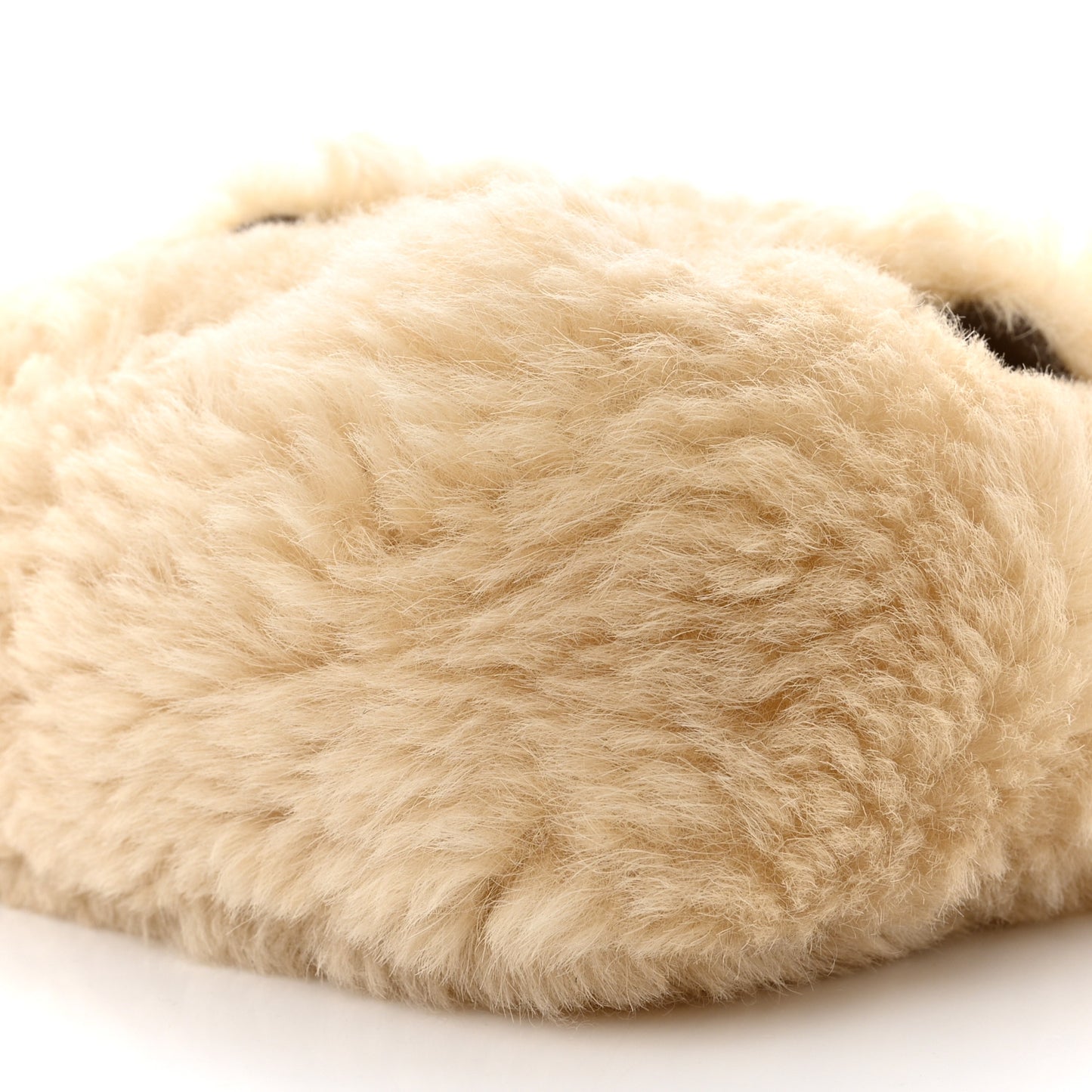 Shearling Calypso Crossbody Crema Naturel Dark Cigar