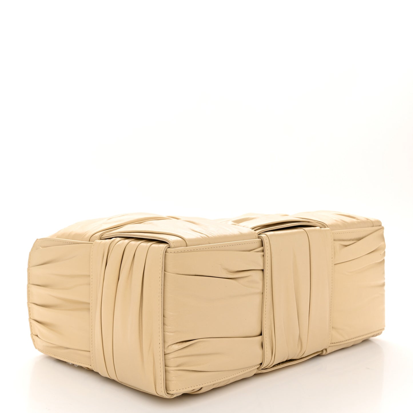 Foulard Intrecciato Pleated Medium Arco Tote Porridge