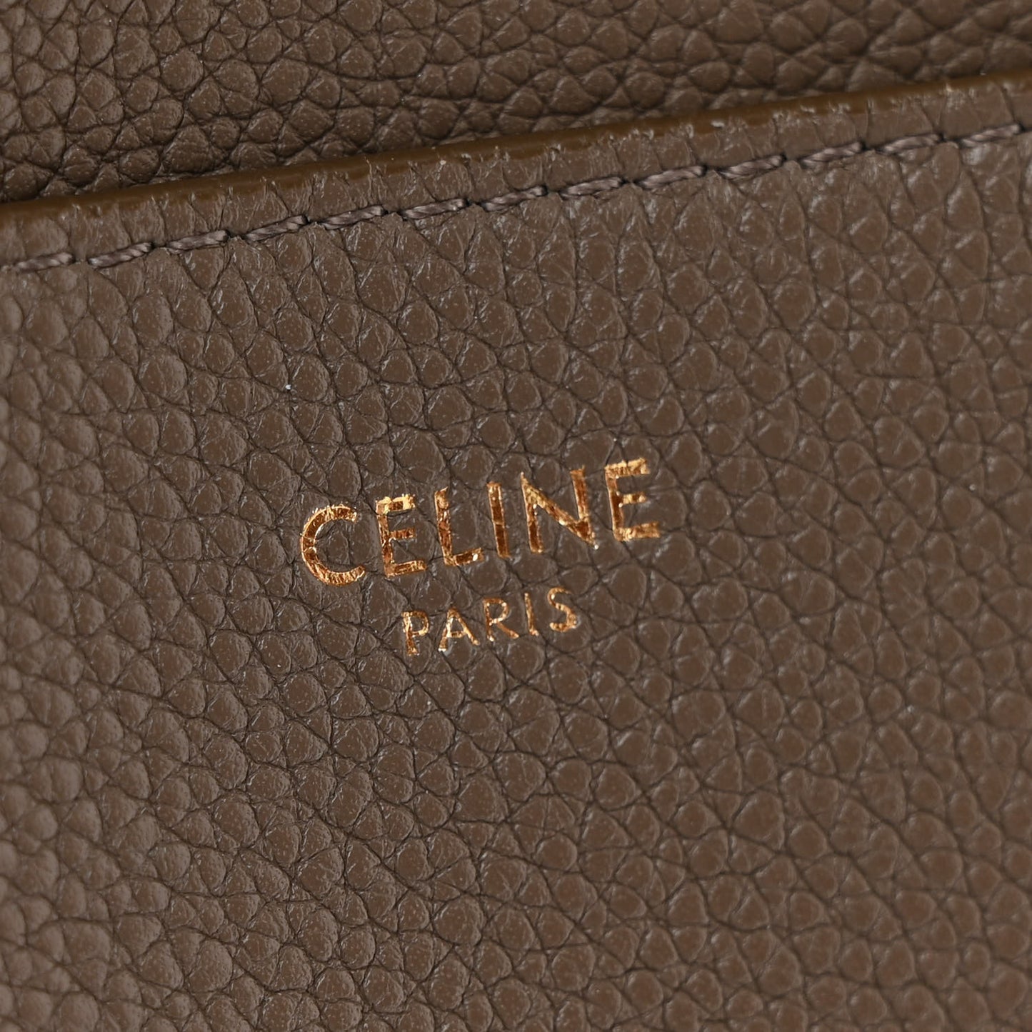 Soft Grained Calfskin Sangle Bucket Bag Taupe