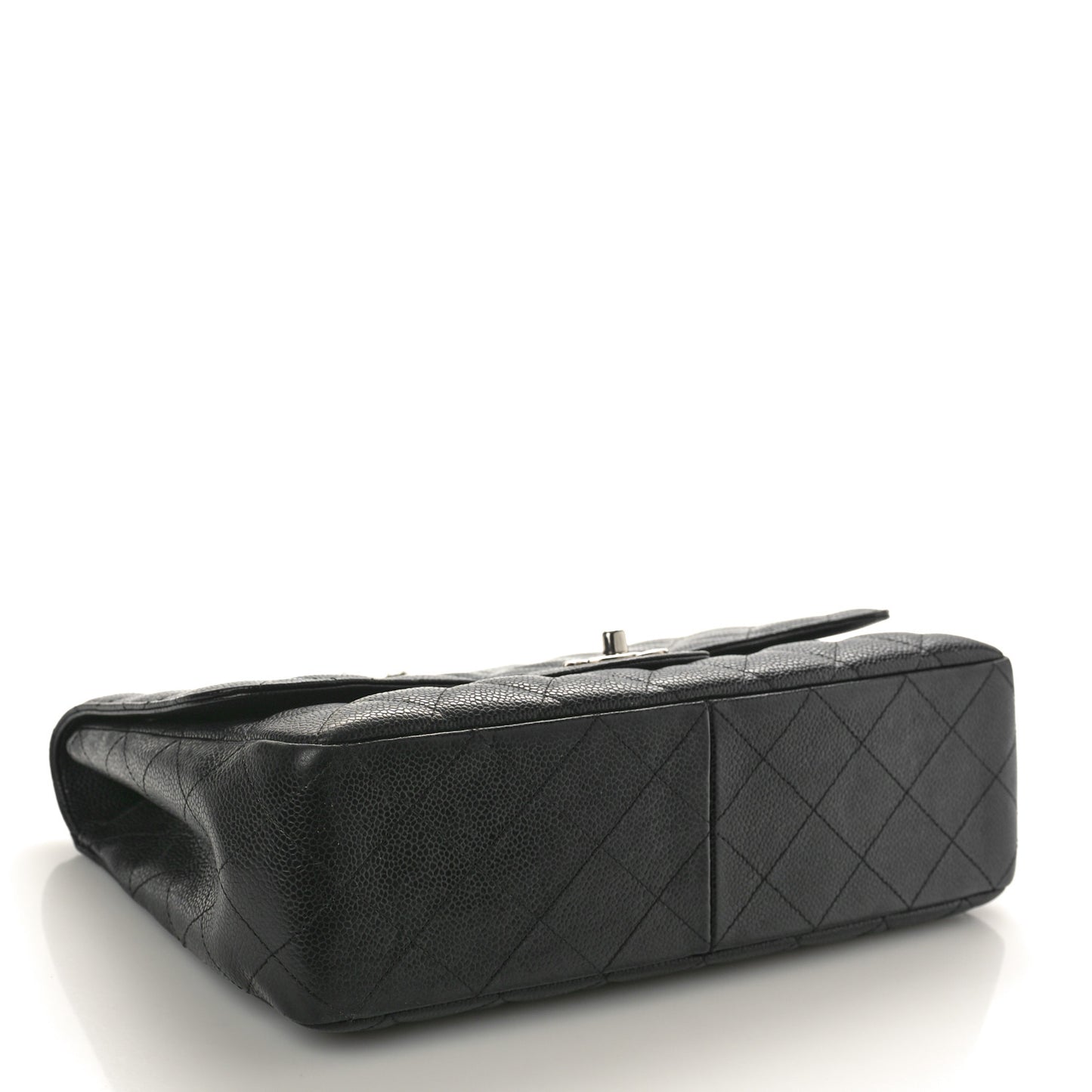 Caviar Quilted Jumbo Single Flap Black