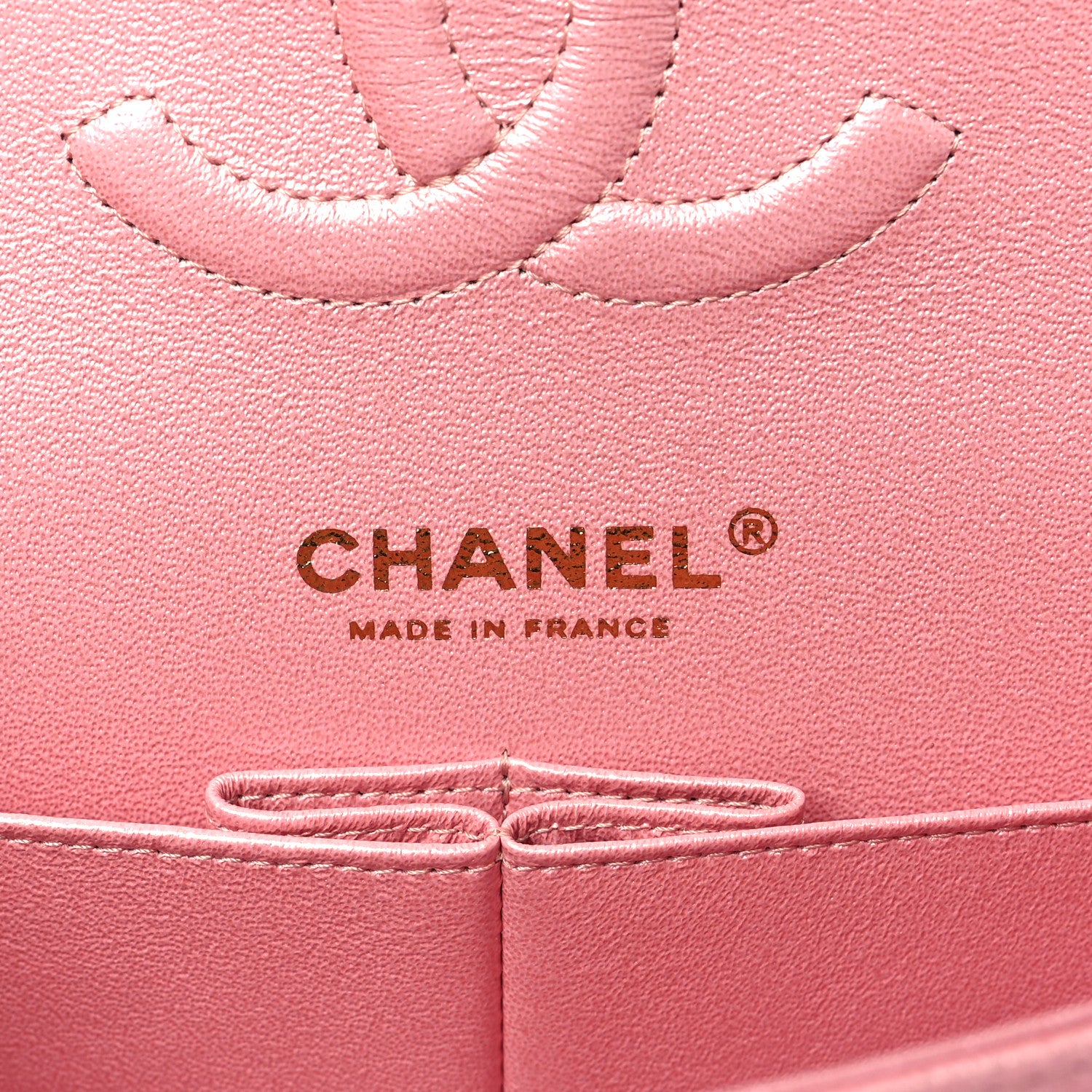 Chanel Iridescent Caviar Quilted Medium Double Flap Rose Pink 7 of 10